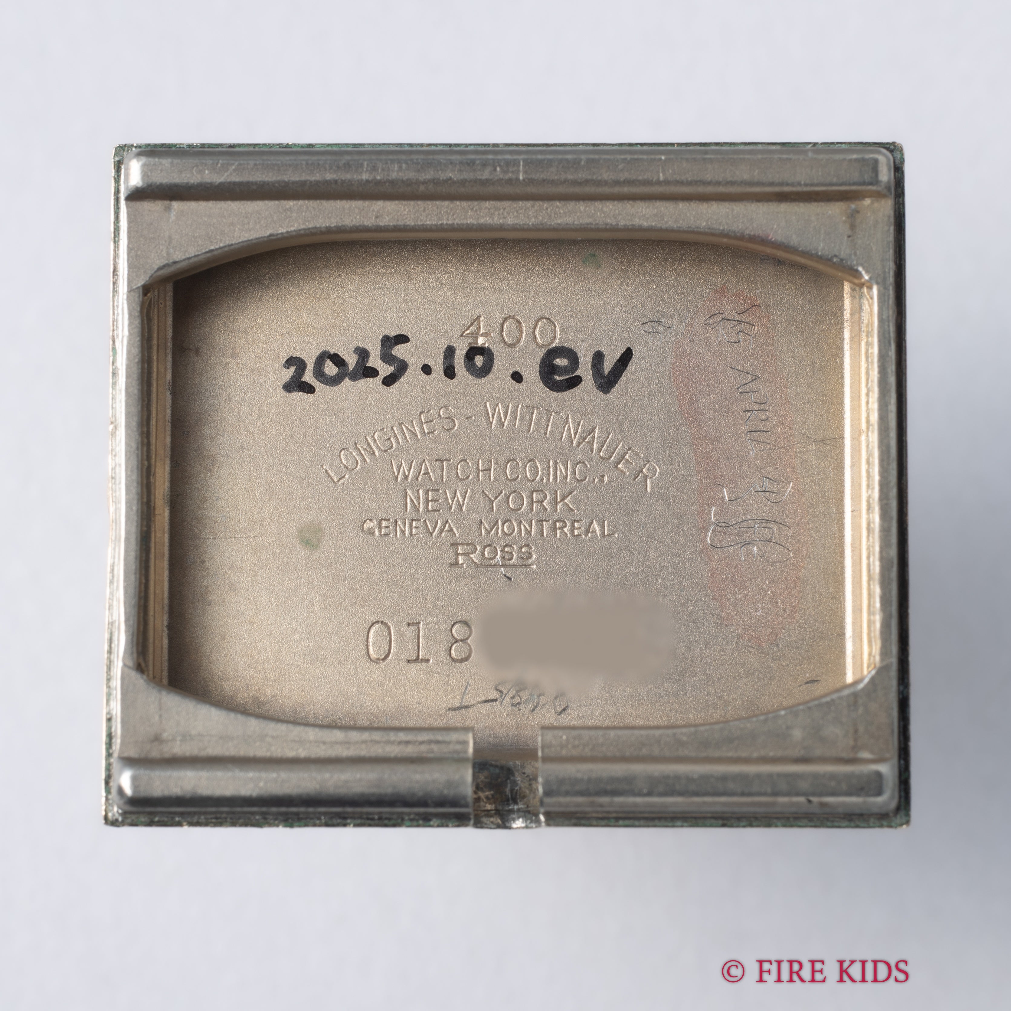 ロンジン スクエア コンビ USケース 1955年製 フレキシブルラグ Cal.9LT