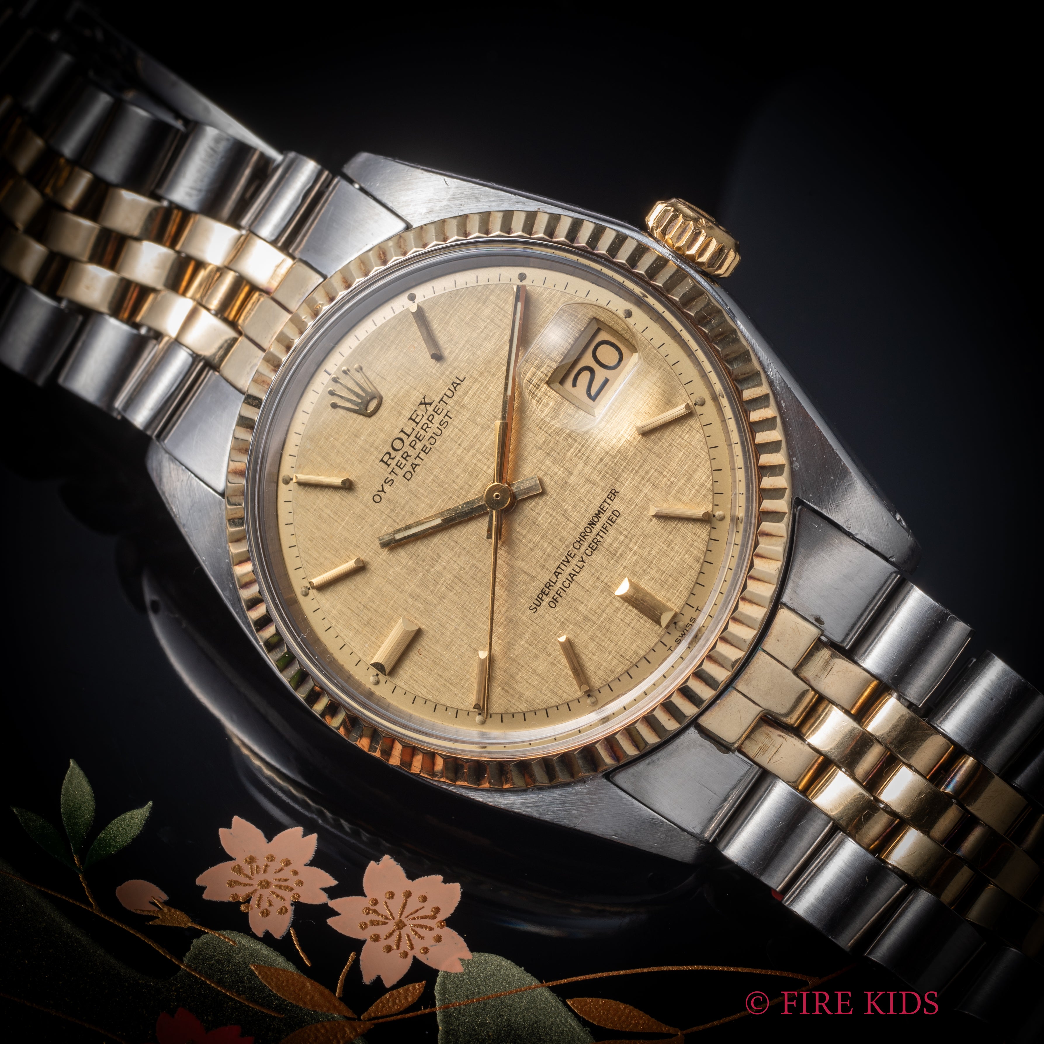 ロレックス デイトジャスト コンビ 1971年製 Ref.1601 リネンダイヤル