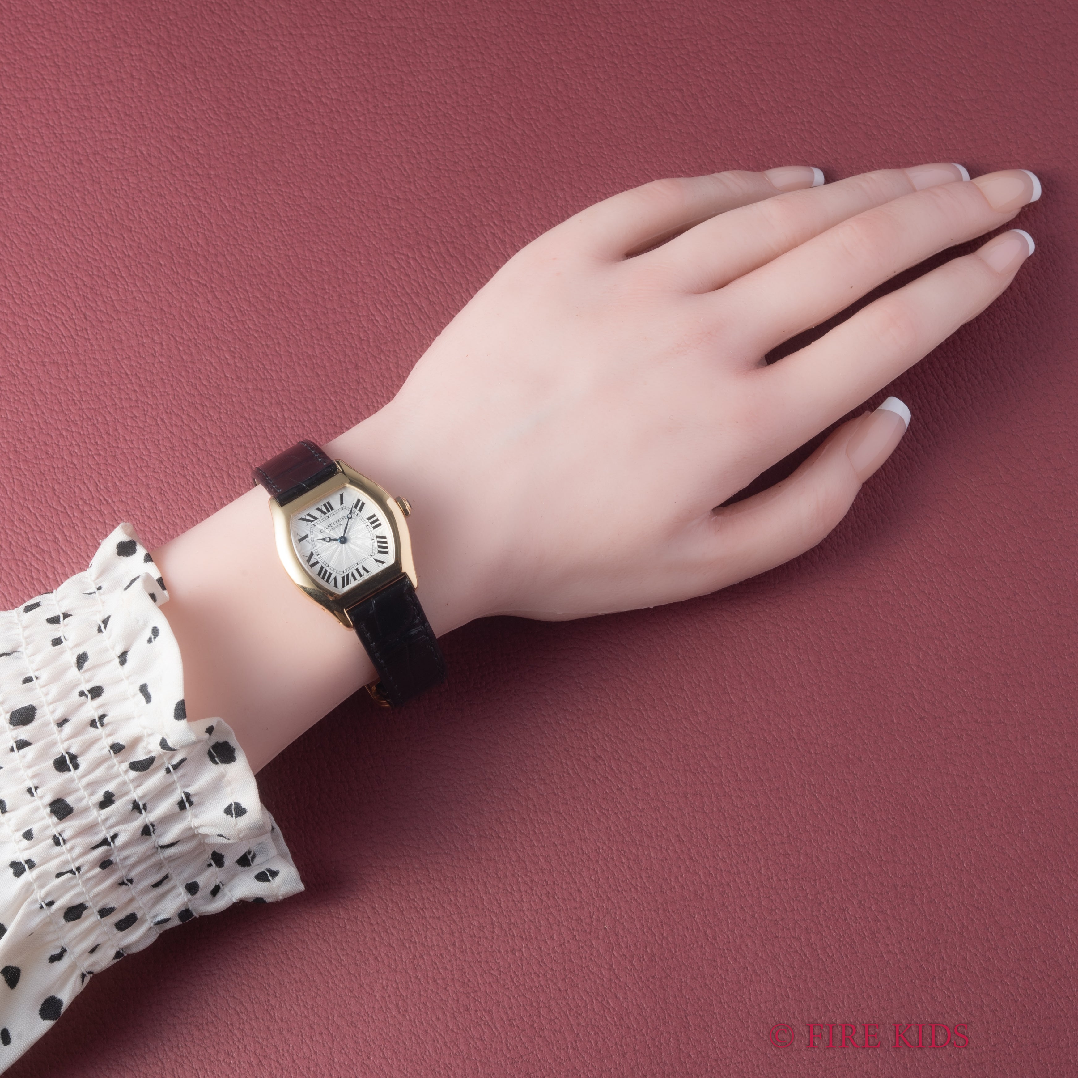 カルティエ トーチュ CPCP 2003年製 裏スケルトン 18金無垢イエローゴールド 純正金無垢Ｄバックル