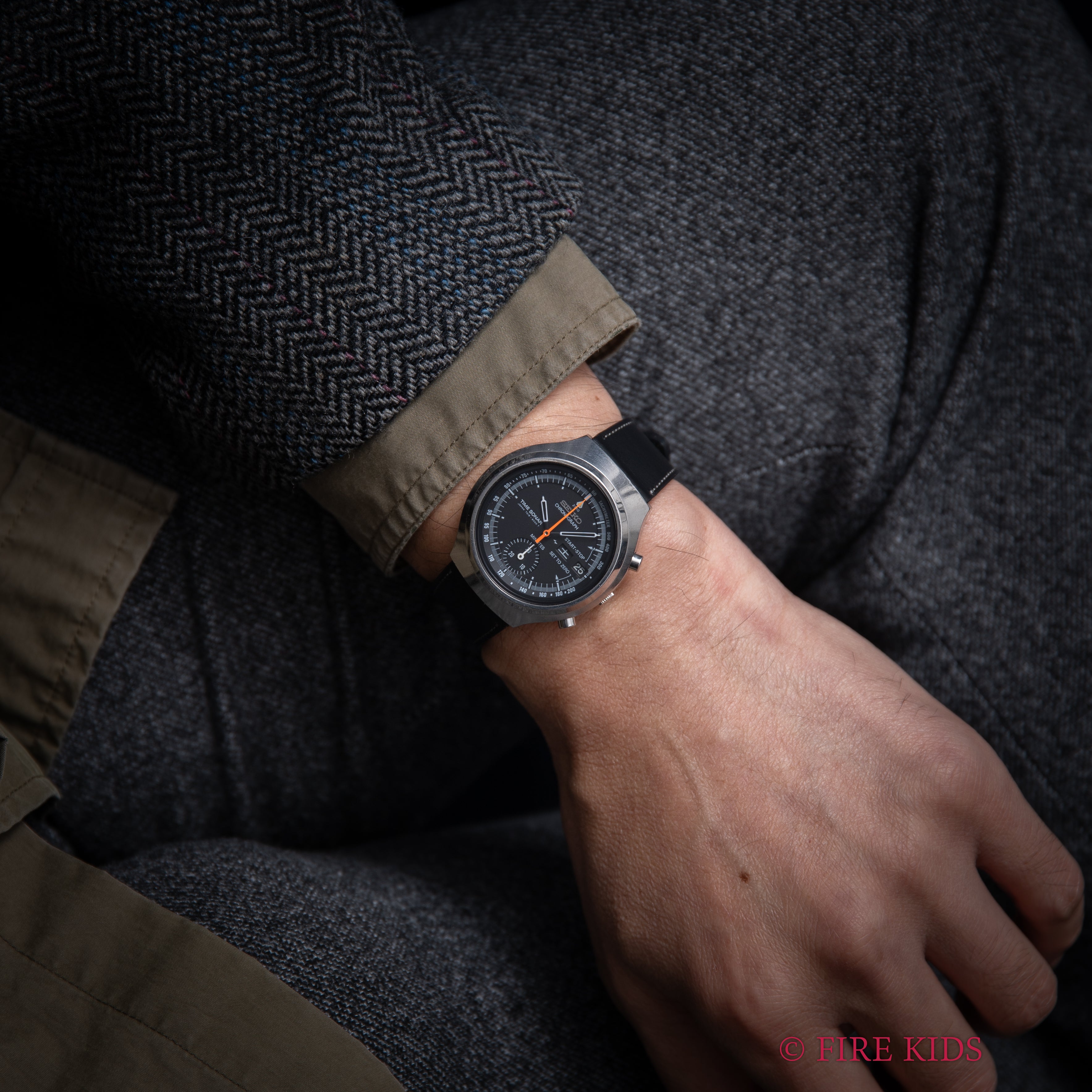 セイコー タイムソナー 1970年代製 Ref.7018-6000 両面スケルトン 自動巻クロノグラフ