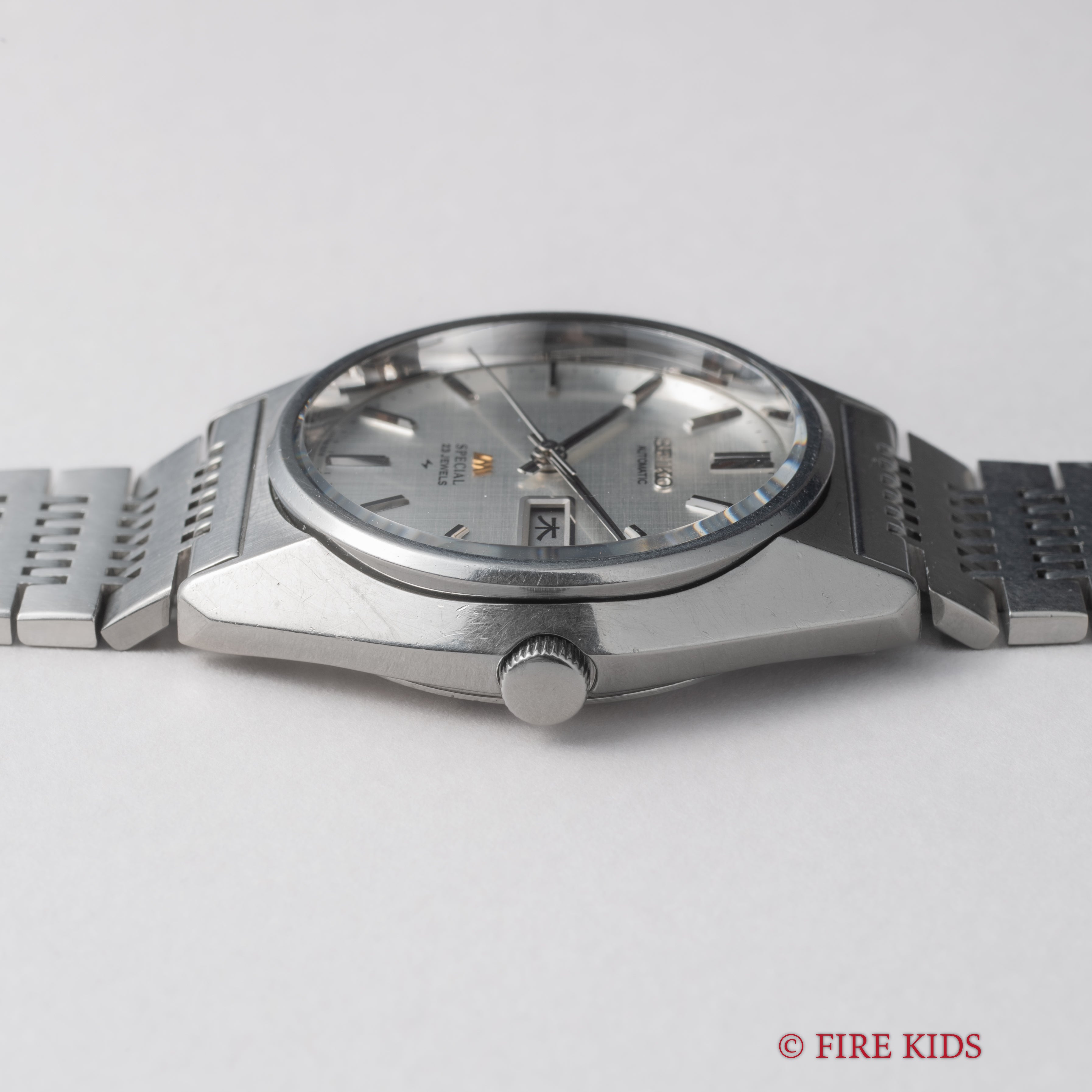 セイコー ロードマチック スペシャル 1976年製 Ref.5216-8020 シルバーリネンダイヤル 純正ブレス