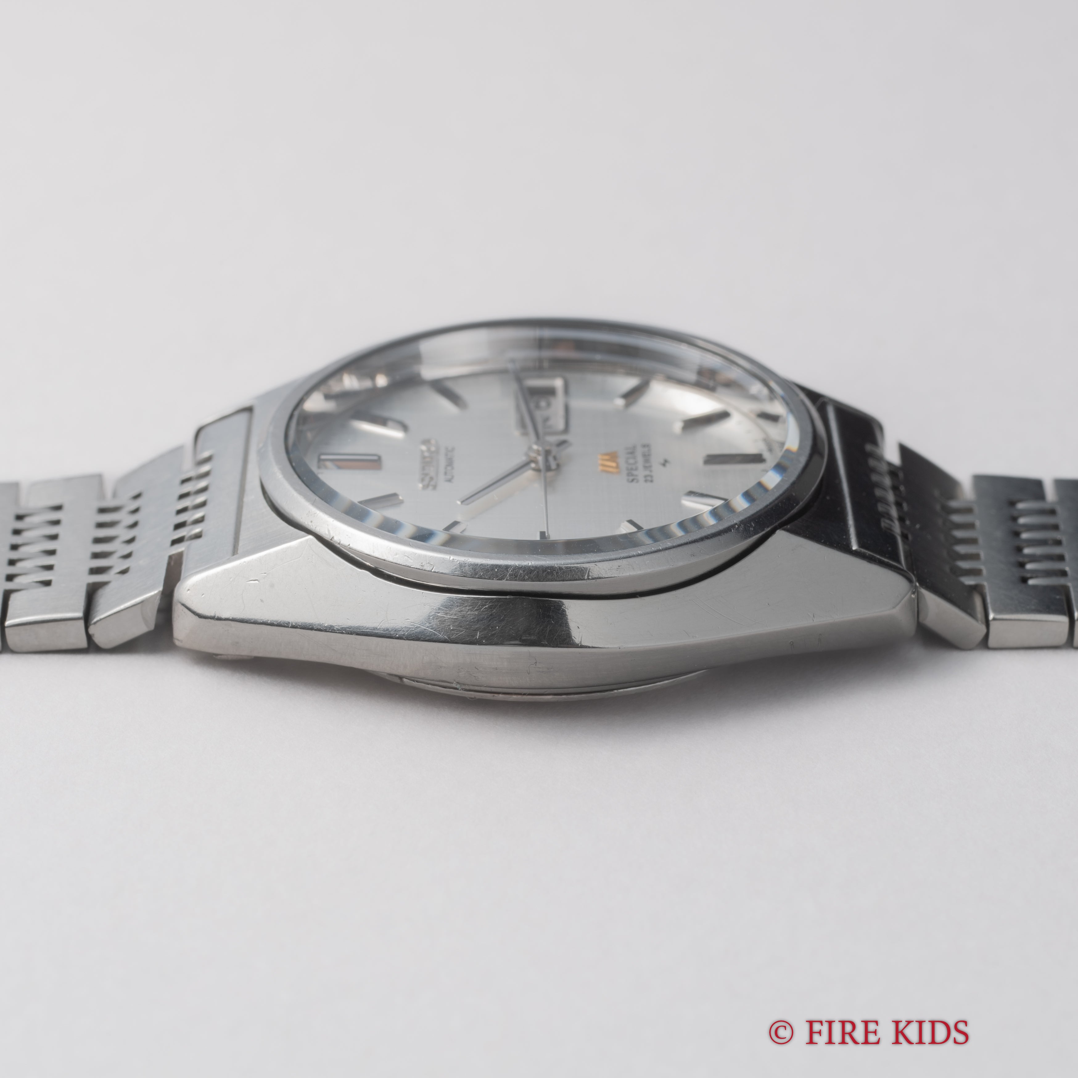 セイコー ロードマチック スペシャル 1976年製 Ref.5216-8020 シルバーリネンダイヤル 純正ブレス