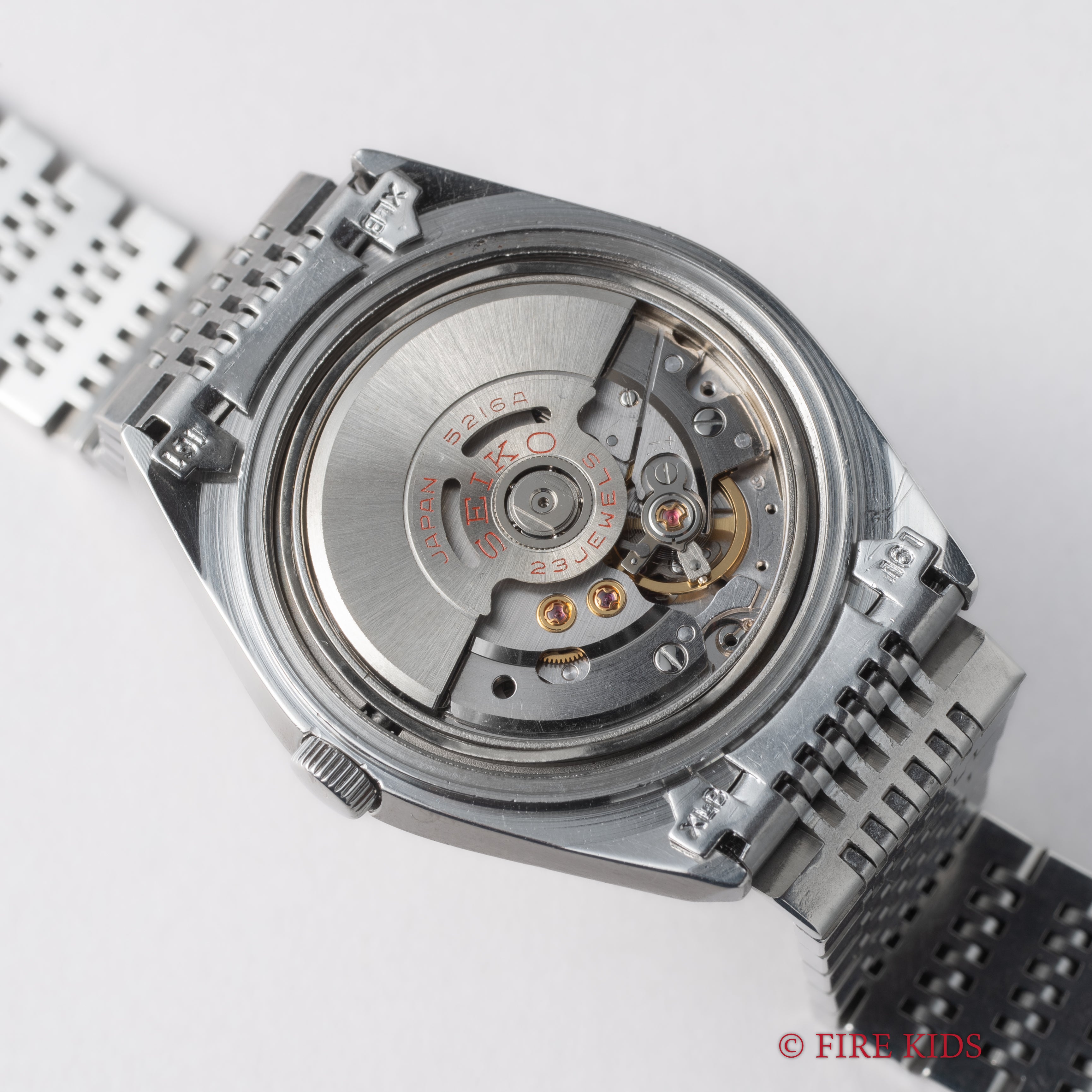 セイコー ロードマチック スペシャル 1976年製 Ref.5216-8020 シルバーリネンダイヤル 純正ブレス