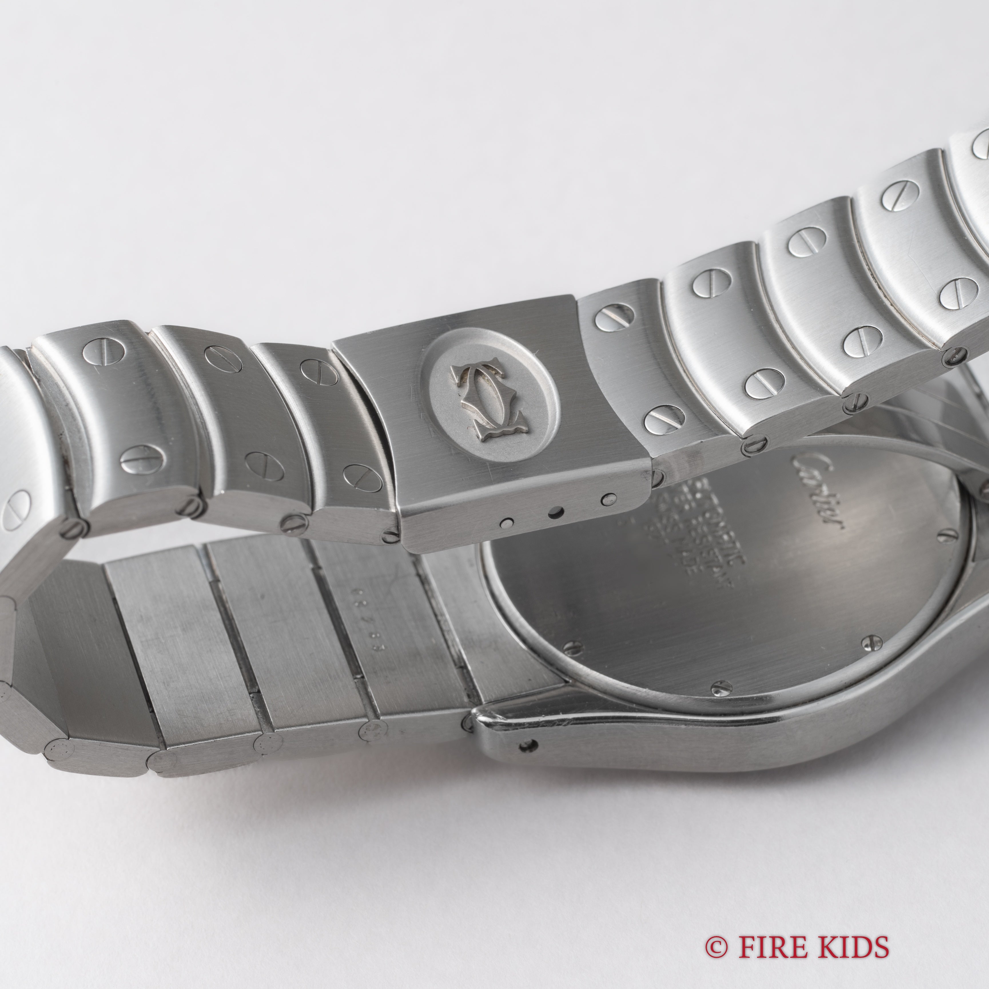 カルティエ サントス ロンド LMサイズ 自動巻き 1990年代製 ホワイトローマンダイヤル