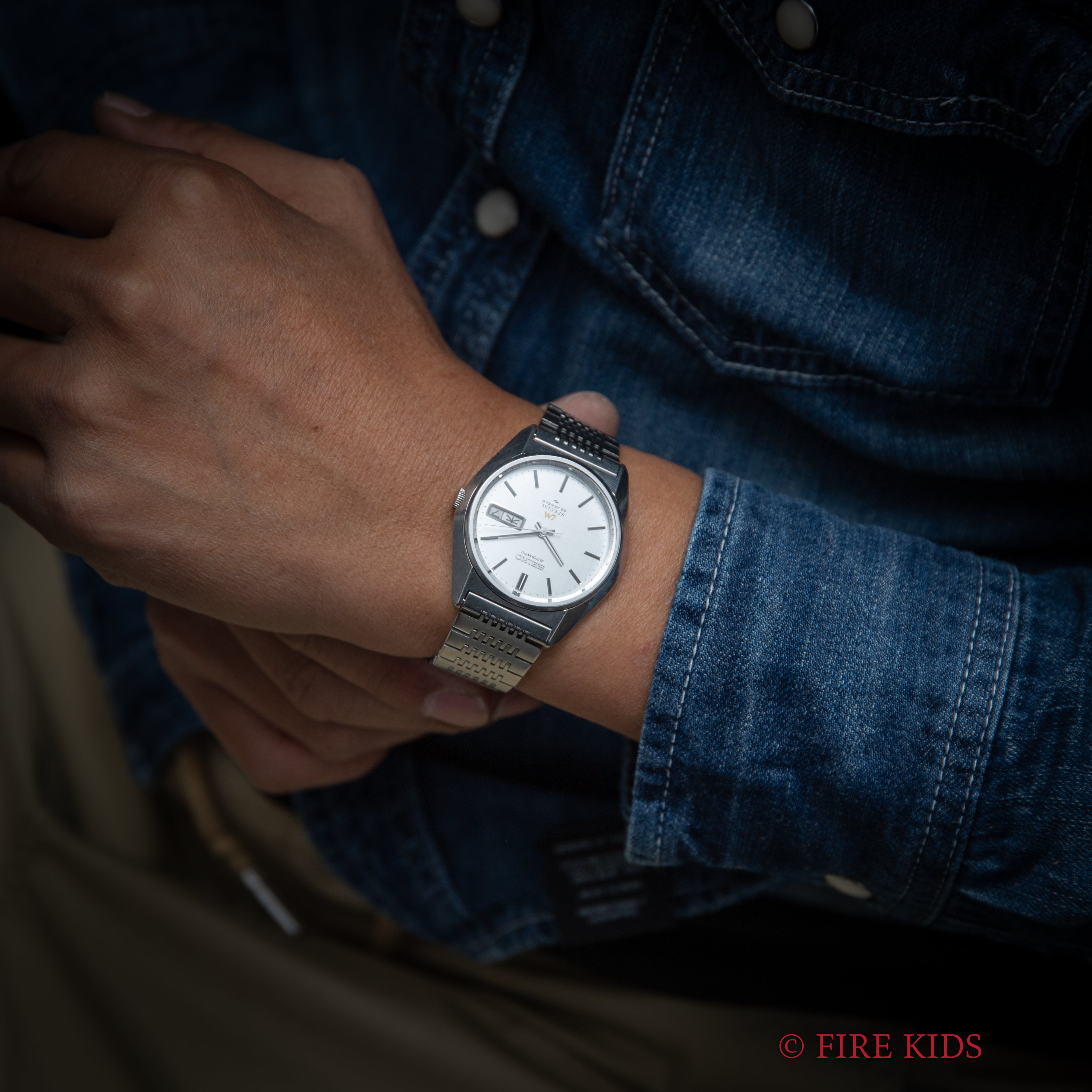 セイコー ロードマチック スペシャル 1976年製 Ref.5216-8020 シルバーリネンダイヤル 純正ブレス