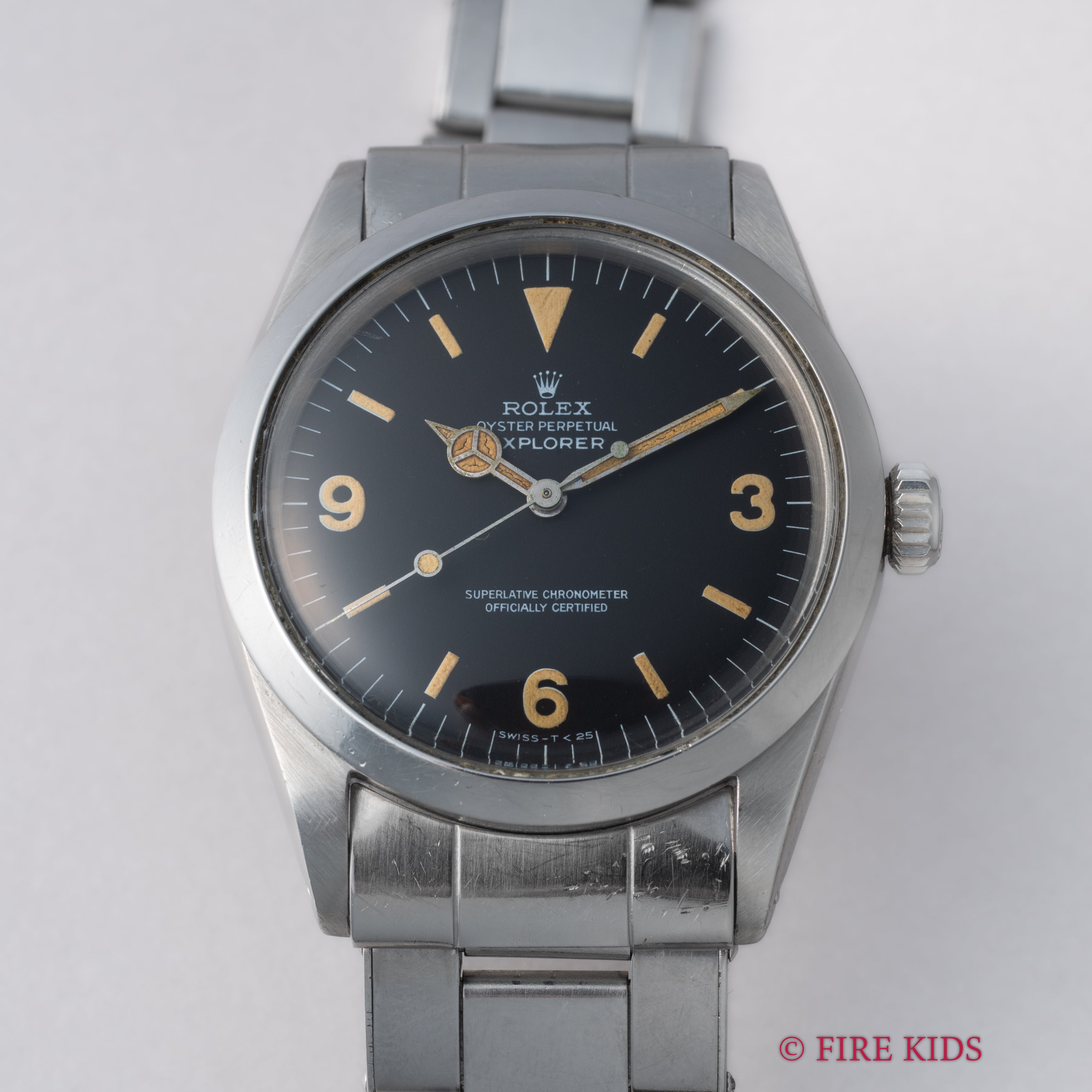 ロレックス エクスプローラー Ref.1016 1969年製 マーク0ダイヤル 純正リベットブレス