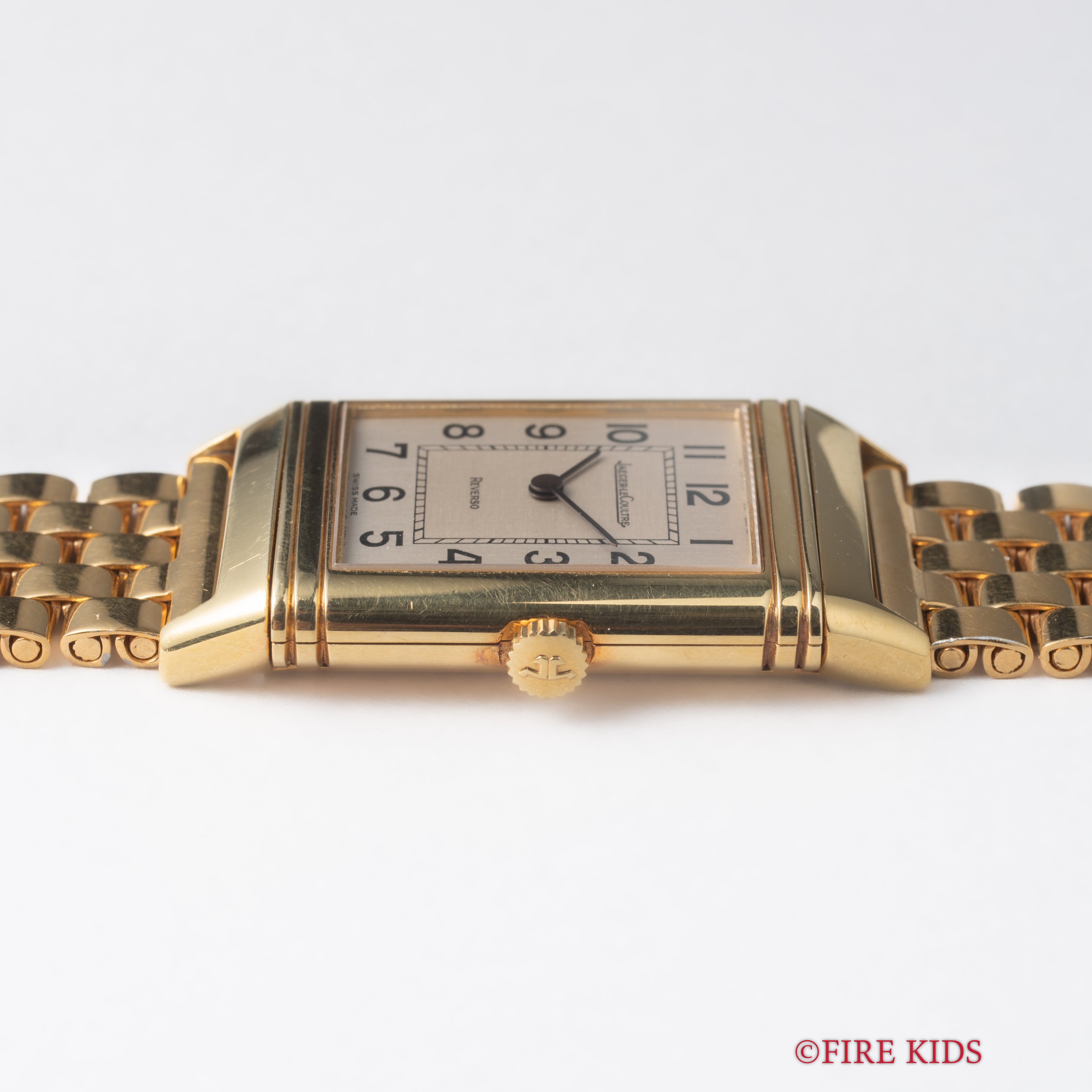 ジャガールクルト レベルソ クラシック モノフェイス Ref.6184 21 1980年代製 18KYG Cal.846 純正尾錠付き