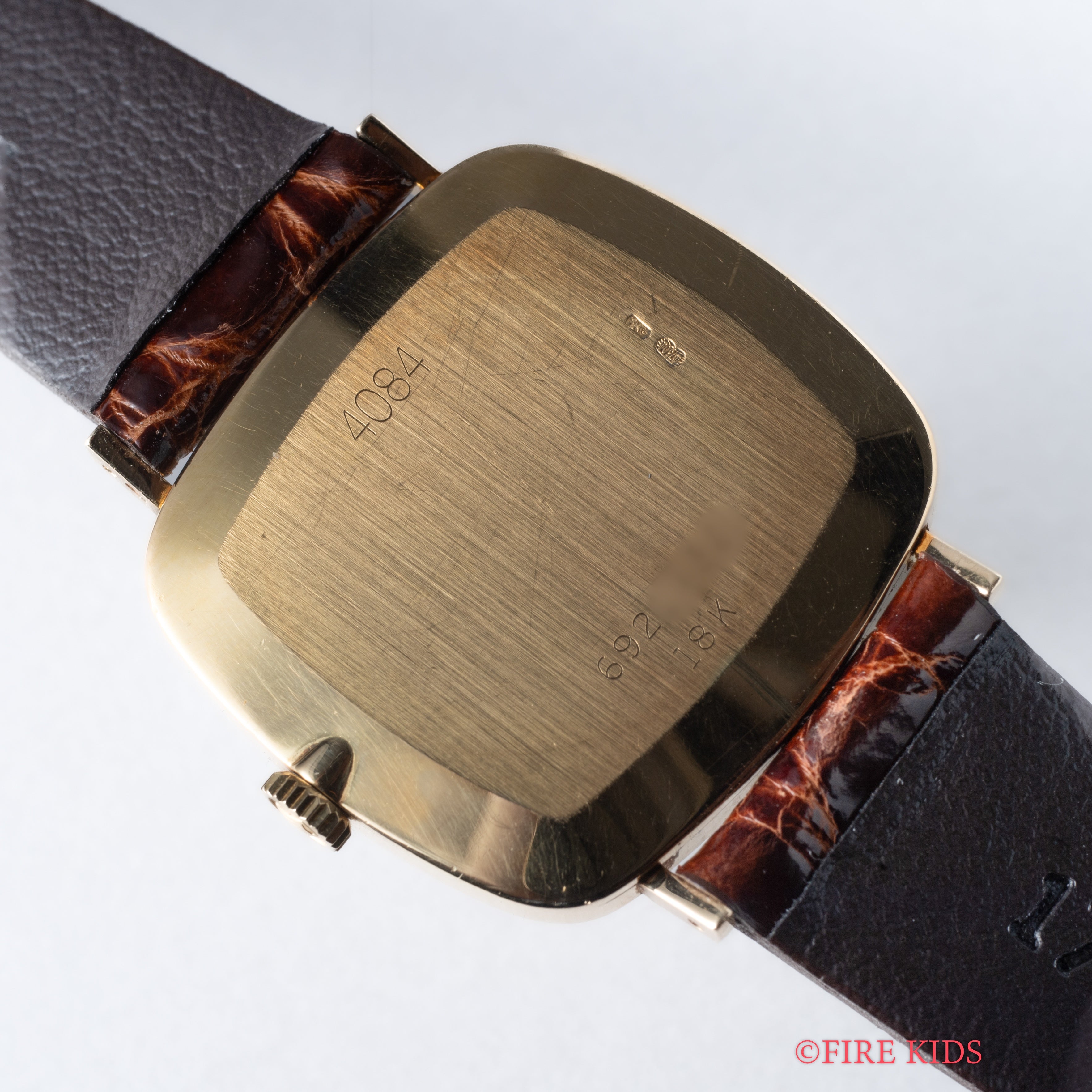 ロレックス 18金無垢チェリーニ 1981年製 Ref.4084 純正18金無垢尾錠付き 手巻き