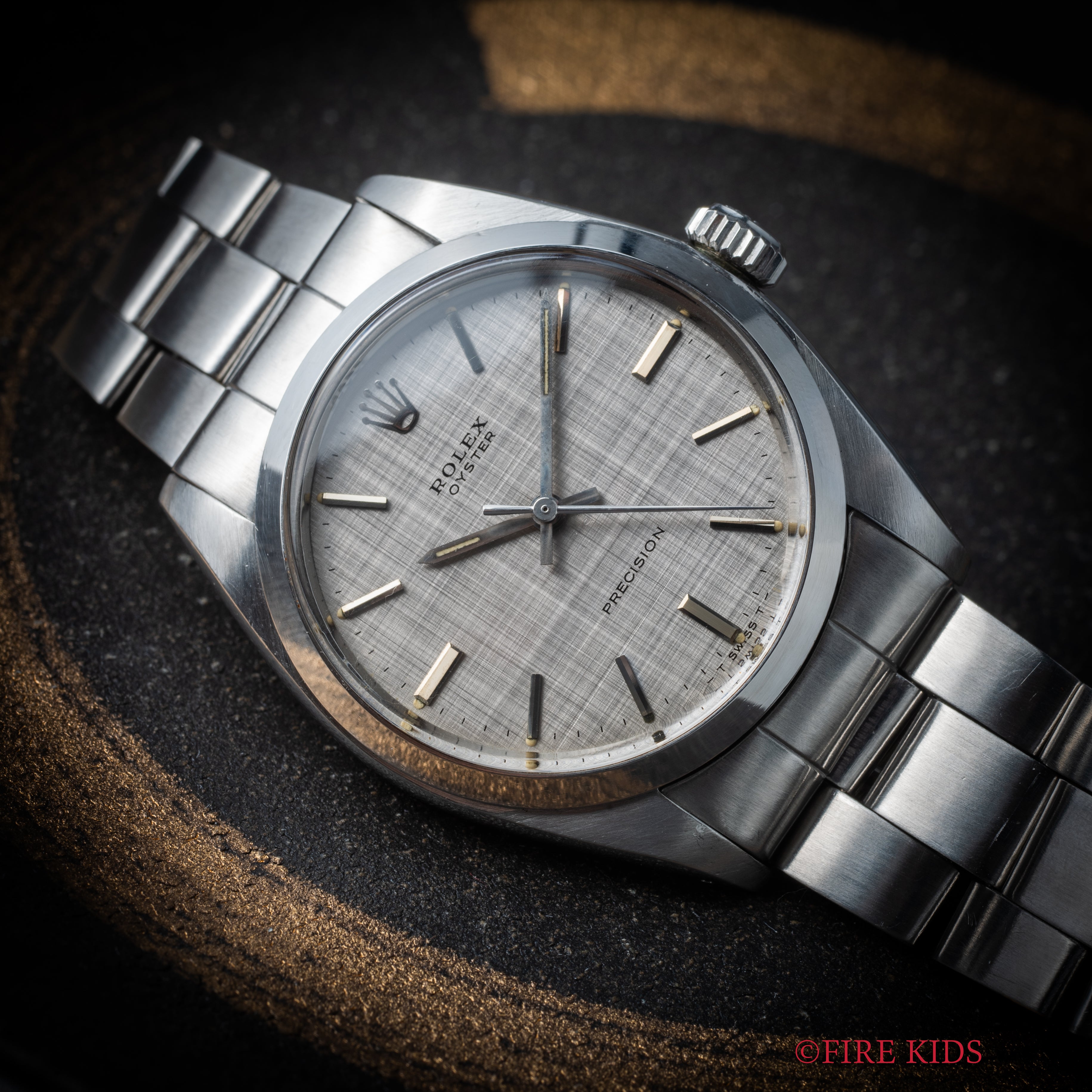 ロレックス オイスター 1971年製 Ref.6426 リネンダイヤル 純正オイスターブレス