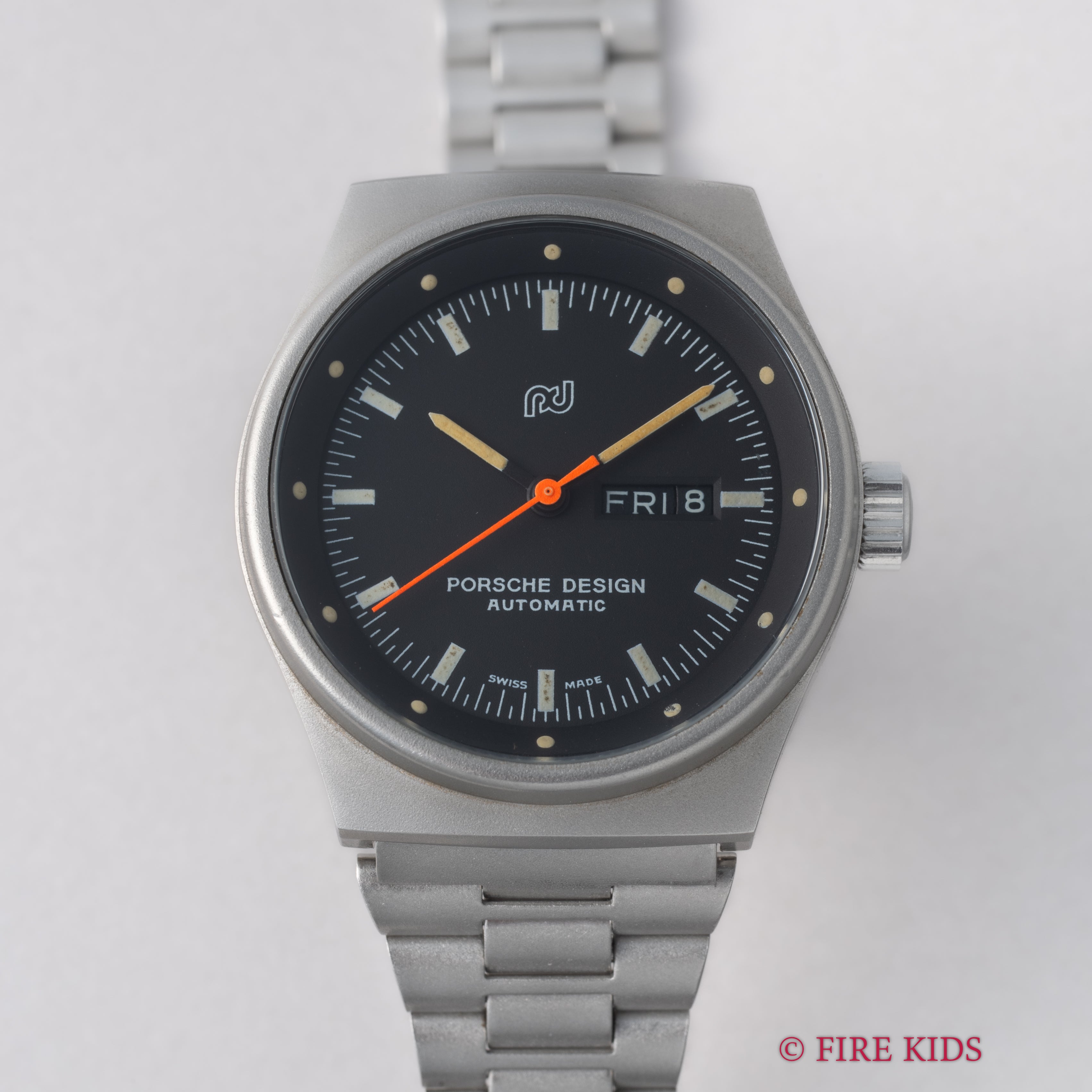 ポルシェデザイン ボーイズ 自動巻き デイデイト 1980年代 オルフィナ