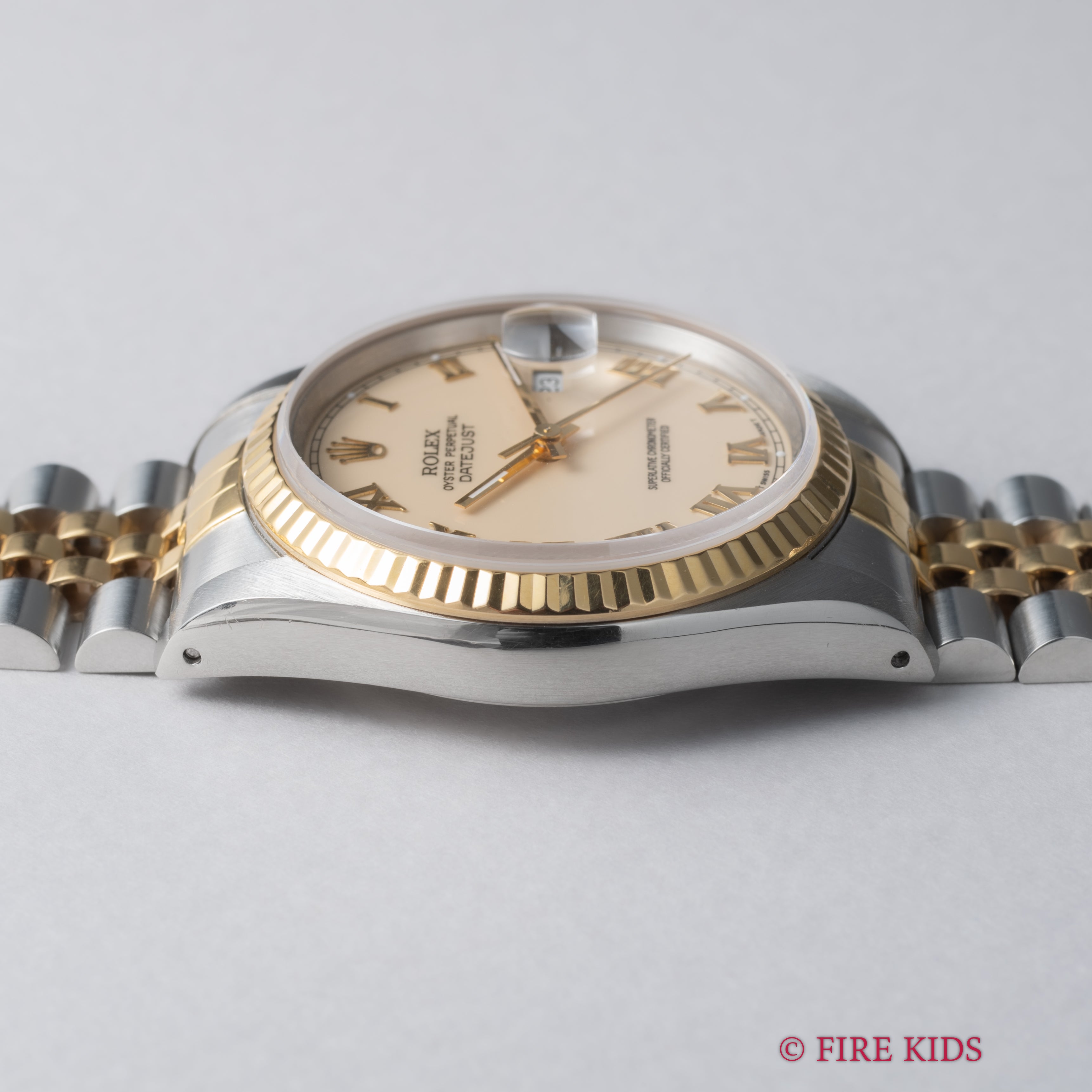 ロレックス デイトジャスト 1900~1991年製 コンビ アイボリーローマン Ref.16233