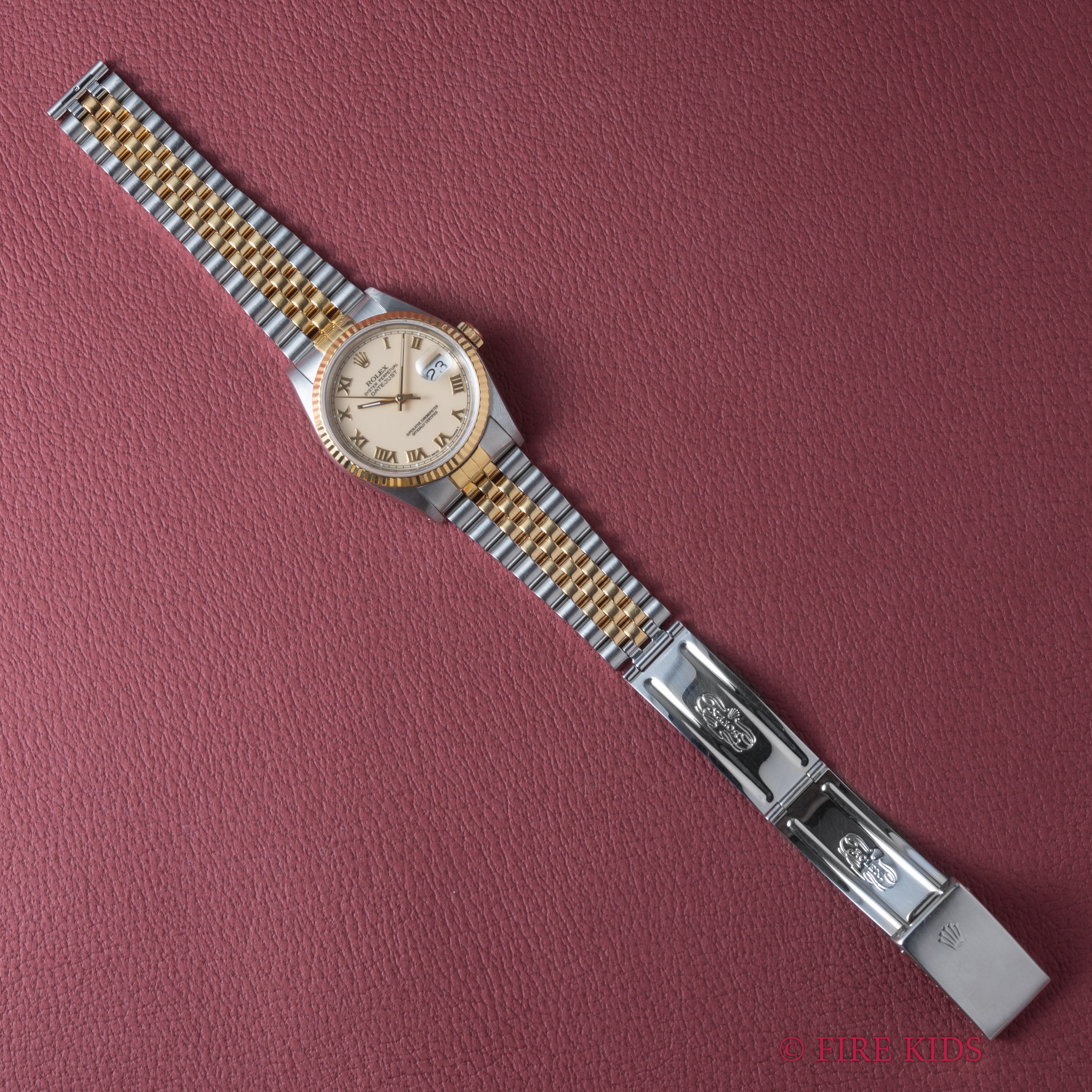 ロレックス デイトジャスト 1900~1991年製 コンビ アイボリーローマン Ref.16233