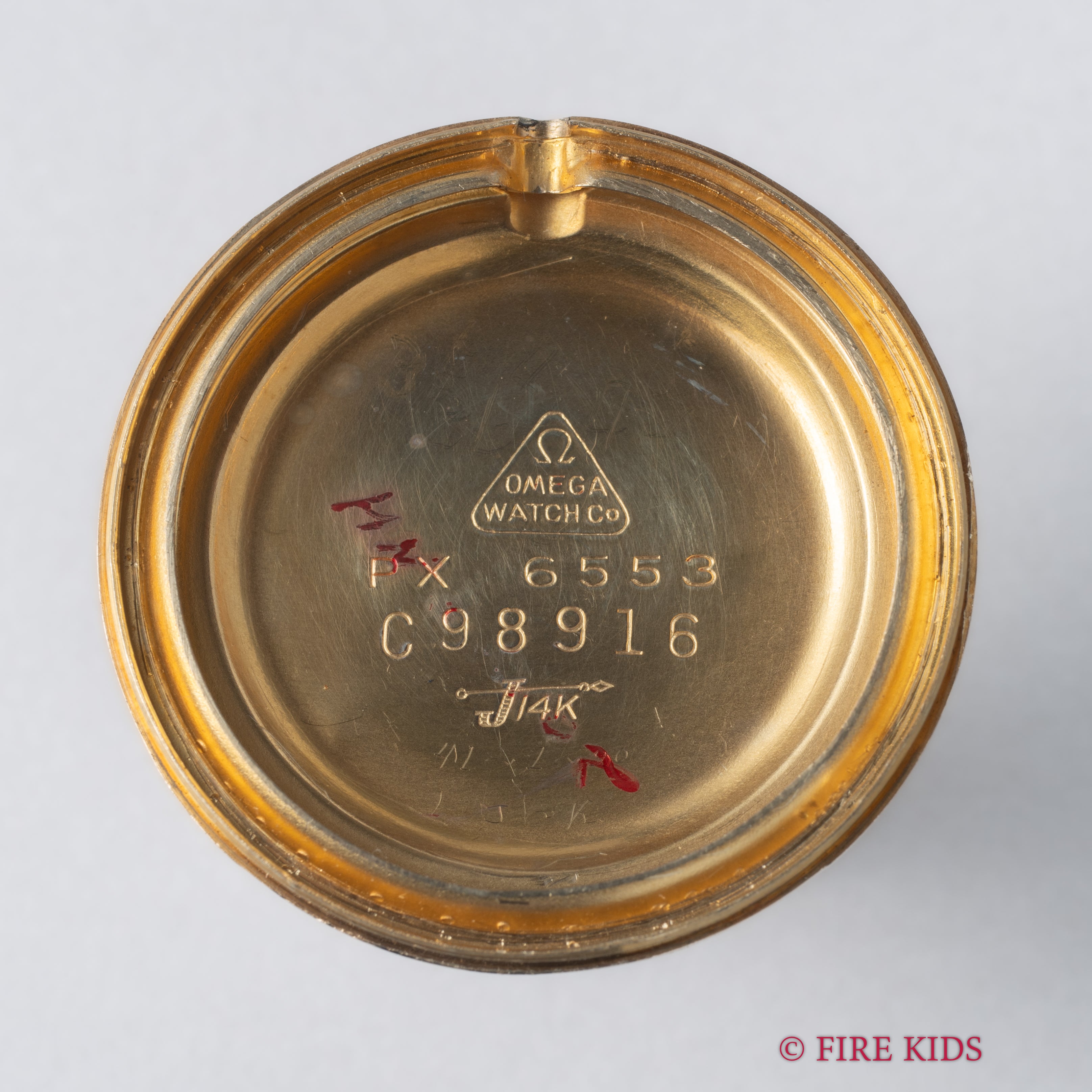 オメガ 14金無垢ケース 1956年製 Cal.420 手巻き