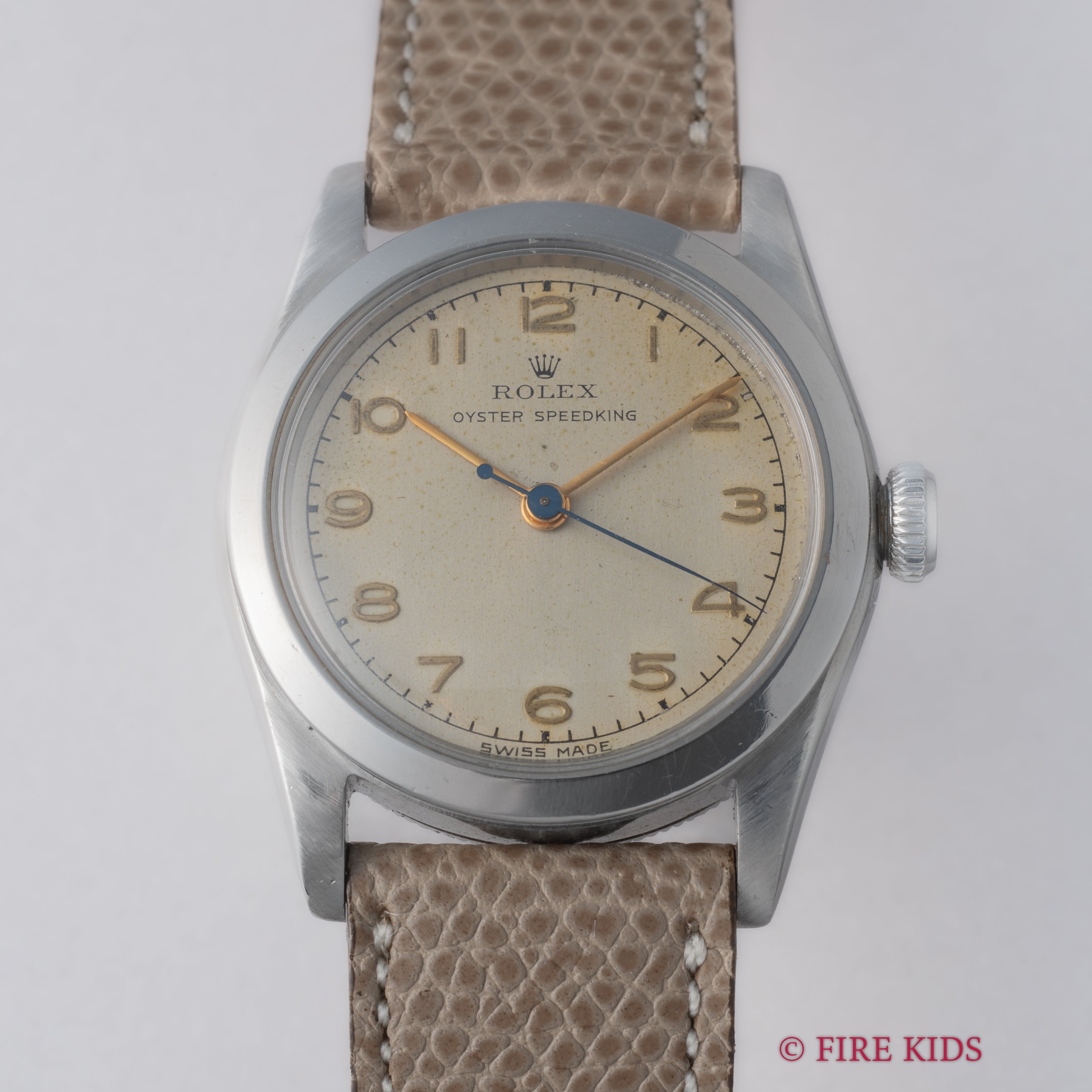 ロレックス スピードキング 1947年製 Ref.4220 全アラビアダイヤル