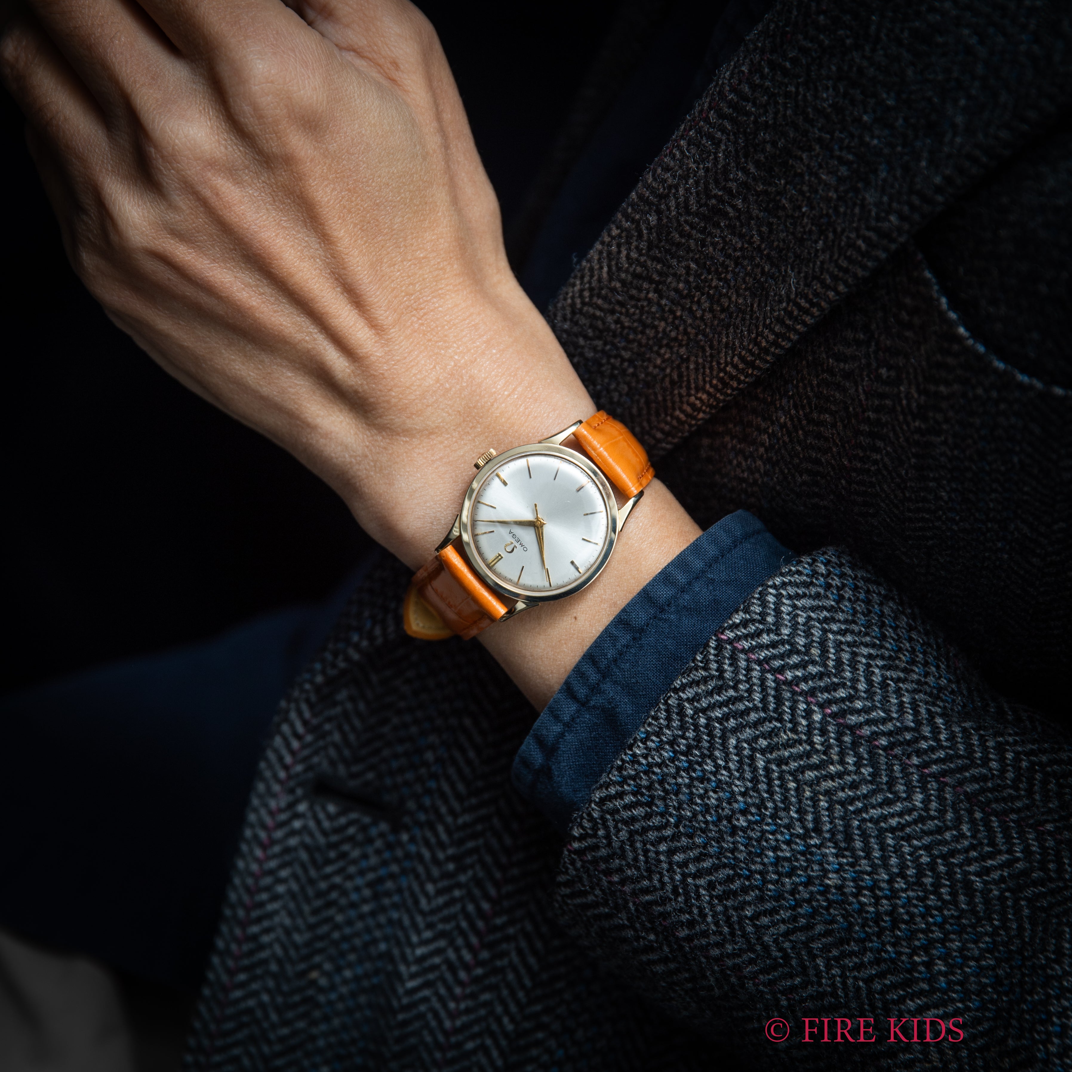 オメガ 14金無垢ケース 1956年製 Cal.420 手巻き