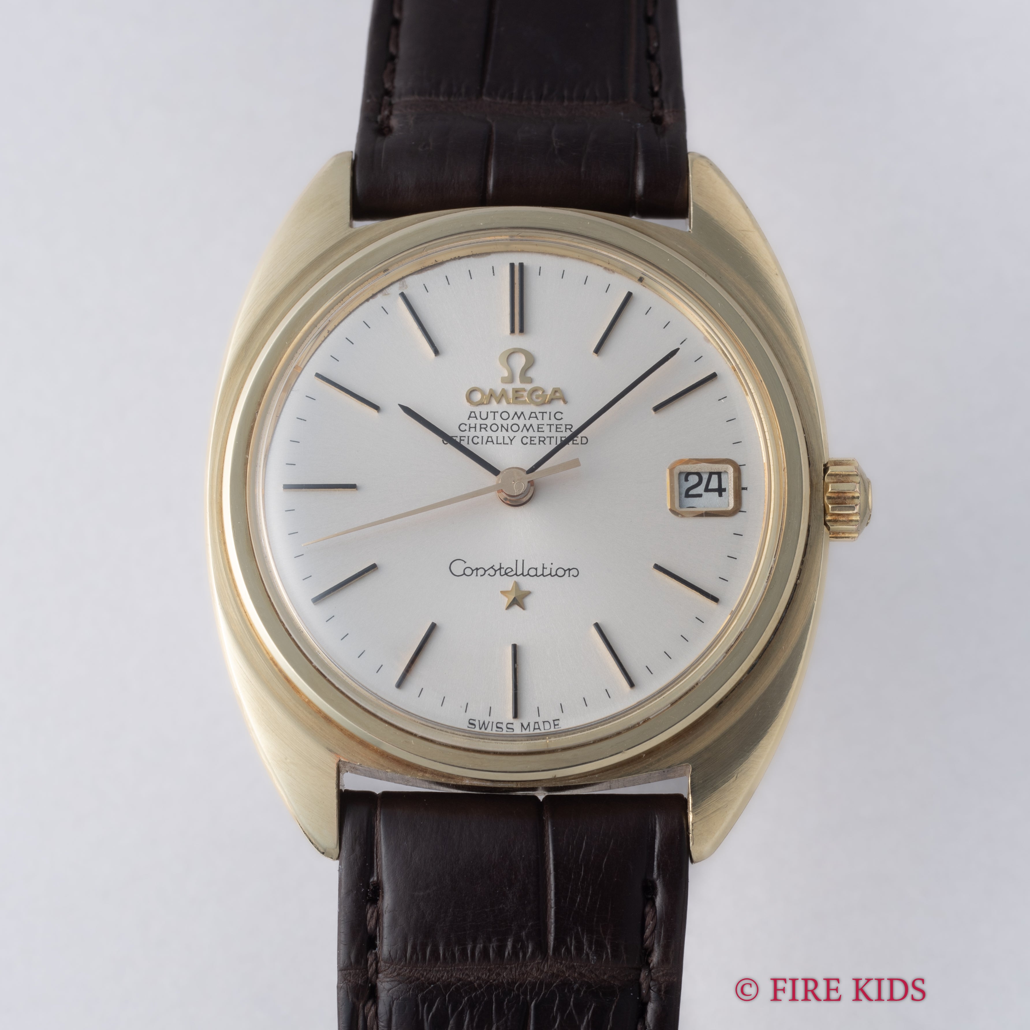 オメガ コンステレーション 1966年製 トップゴールドケース ジェンタデザイン初期型 Cal.561 自動巻クロノメーター