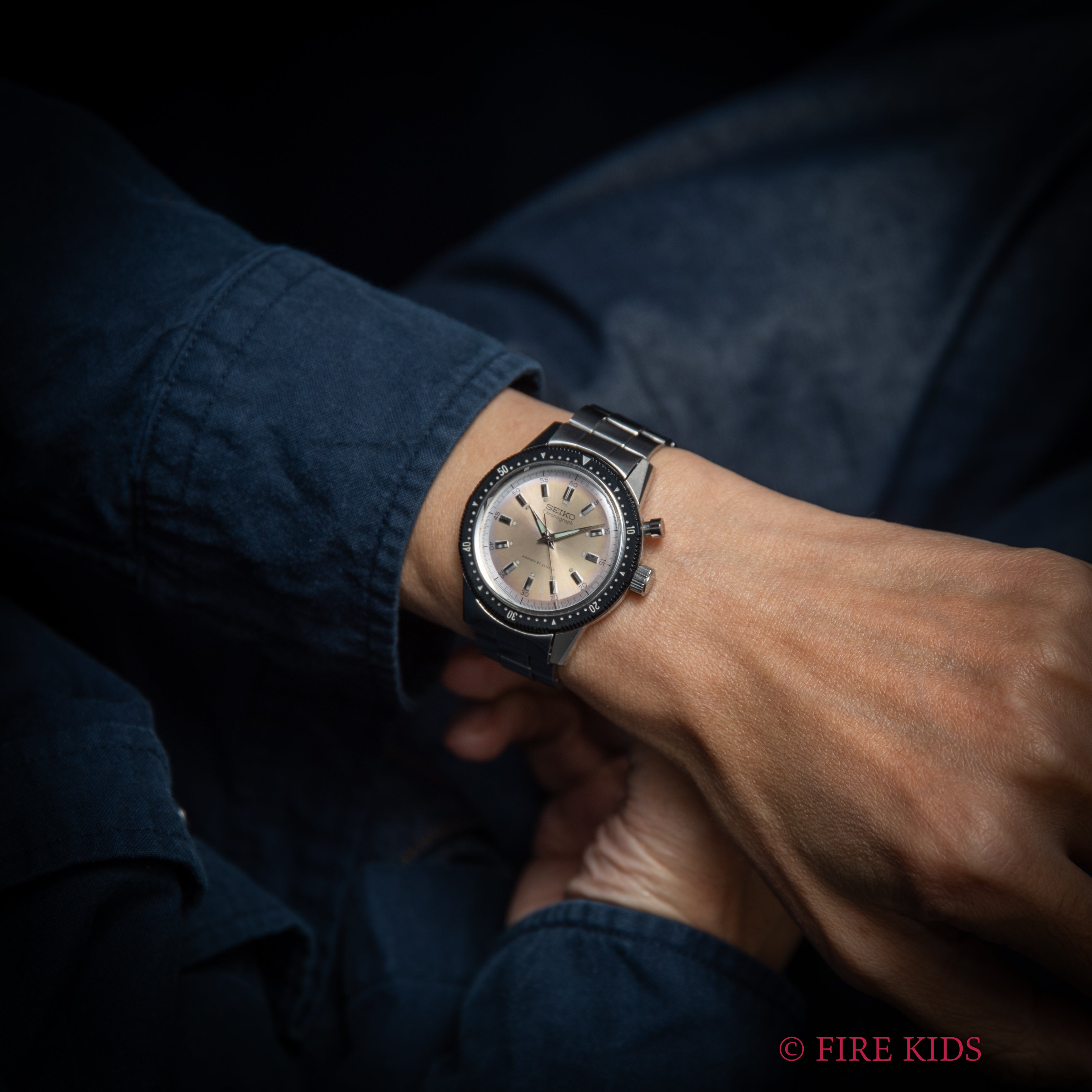 セイコー ワンプッシュクロノプラベゼル 1968年製 Ref.5719-8992 Cal.5719A ブレス付