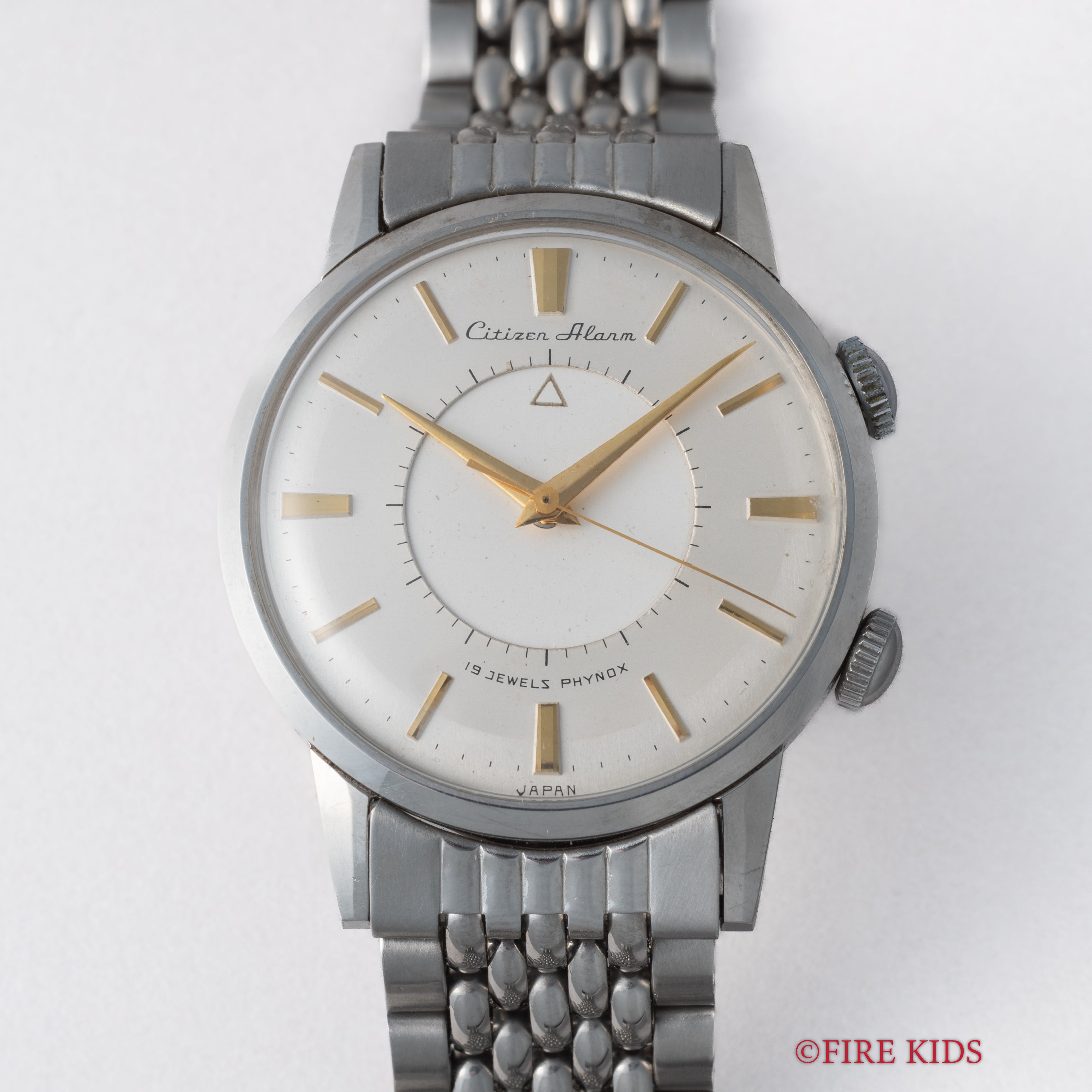 シチズンアラーム 1950年代製 Ref.1407057 初期 ルクルトフェイス 純正ブレス付き