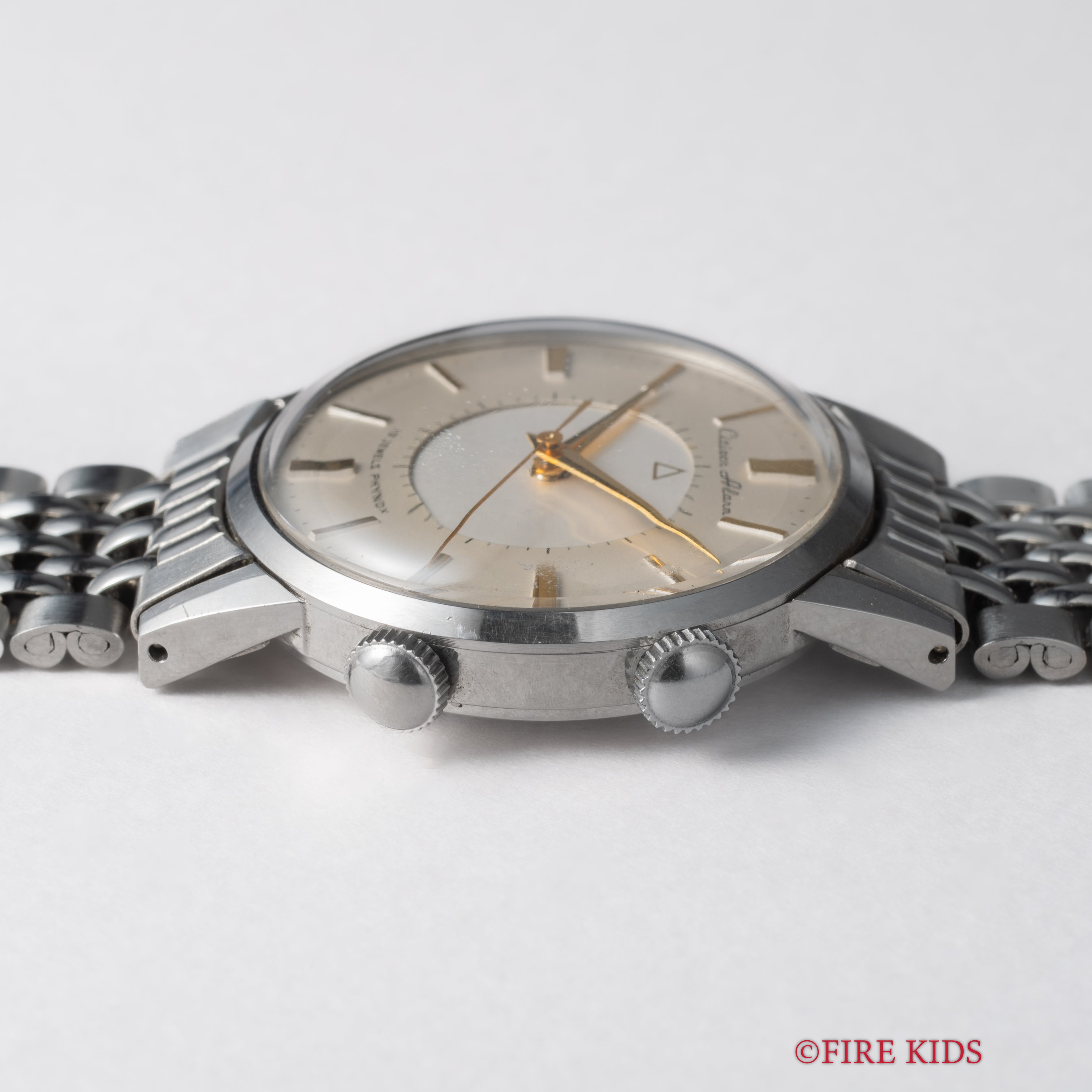 シチズンアラーム 1950年代製 Ref.1407057 初期 ルクルトフェイス 純正ブレス付き