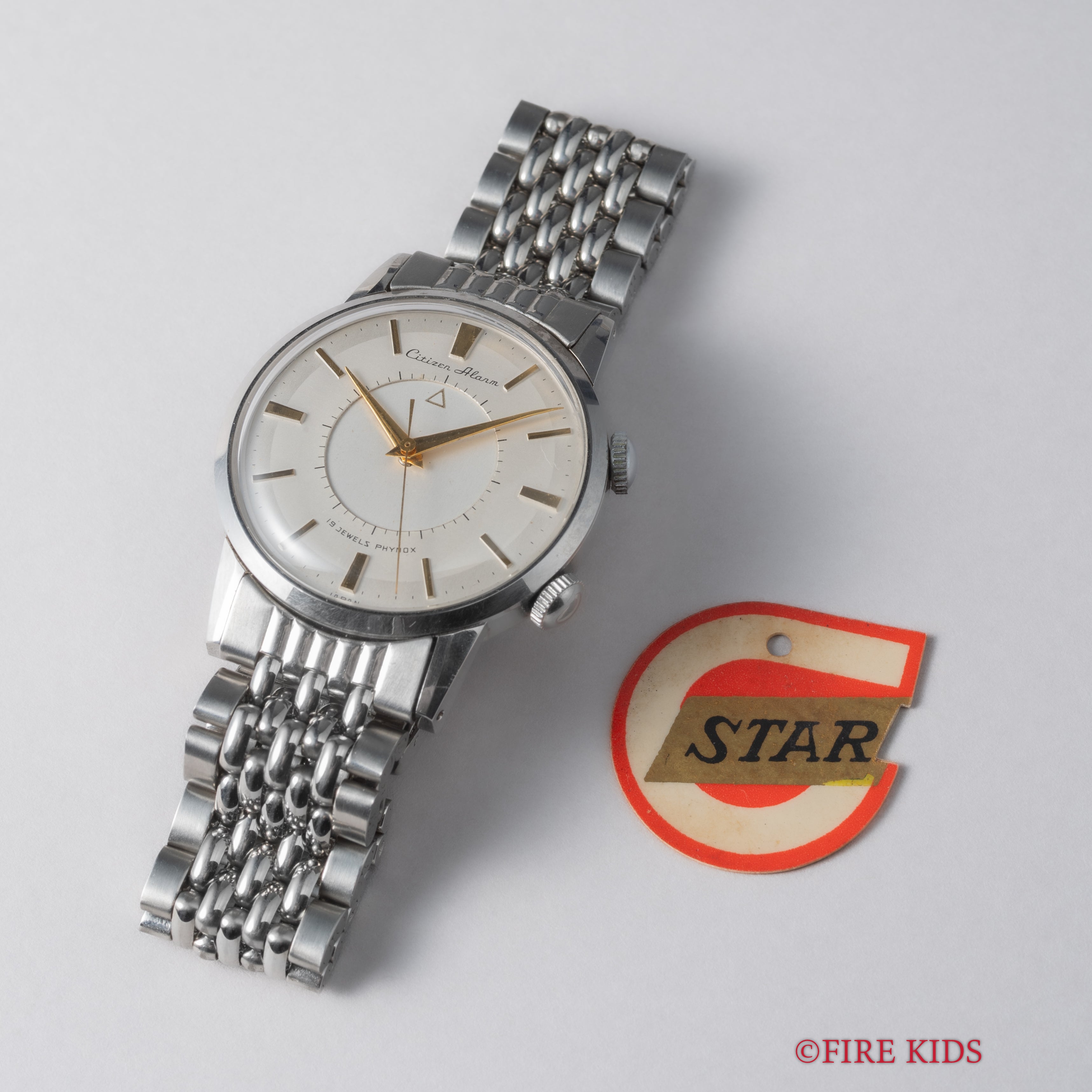 シチズンアラーム 1950年代製 Ref.1407057 初期 ルクルトフェイス 純正ブレス付き