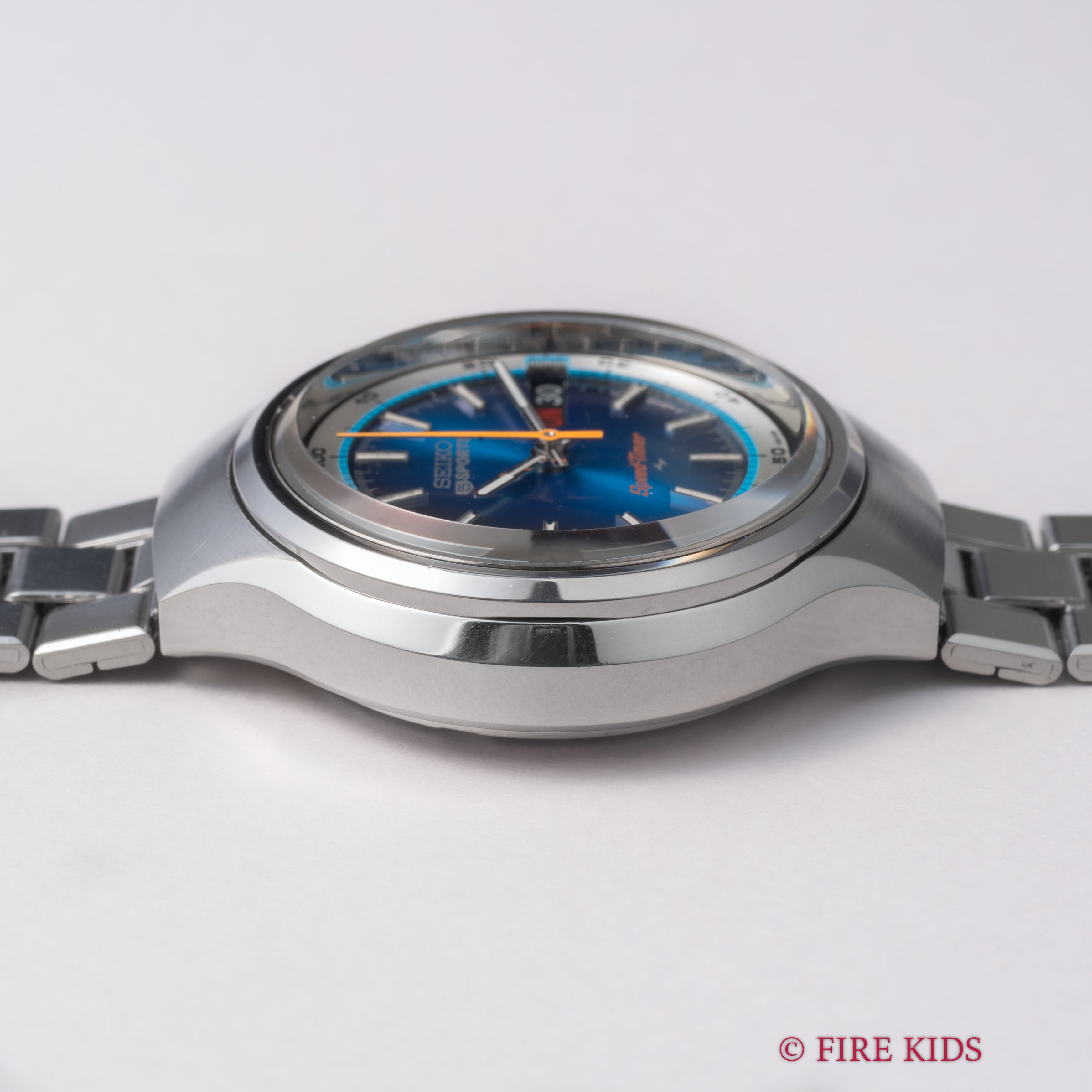 セイコー 5スポーツ スピードタイマー 自動巻き 7015-8000 1973年製 純正ブレス付き