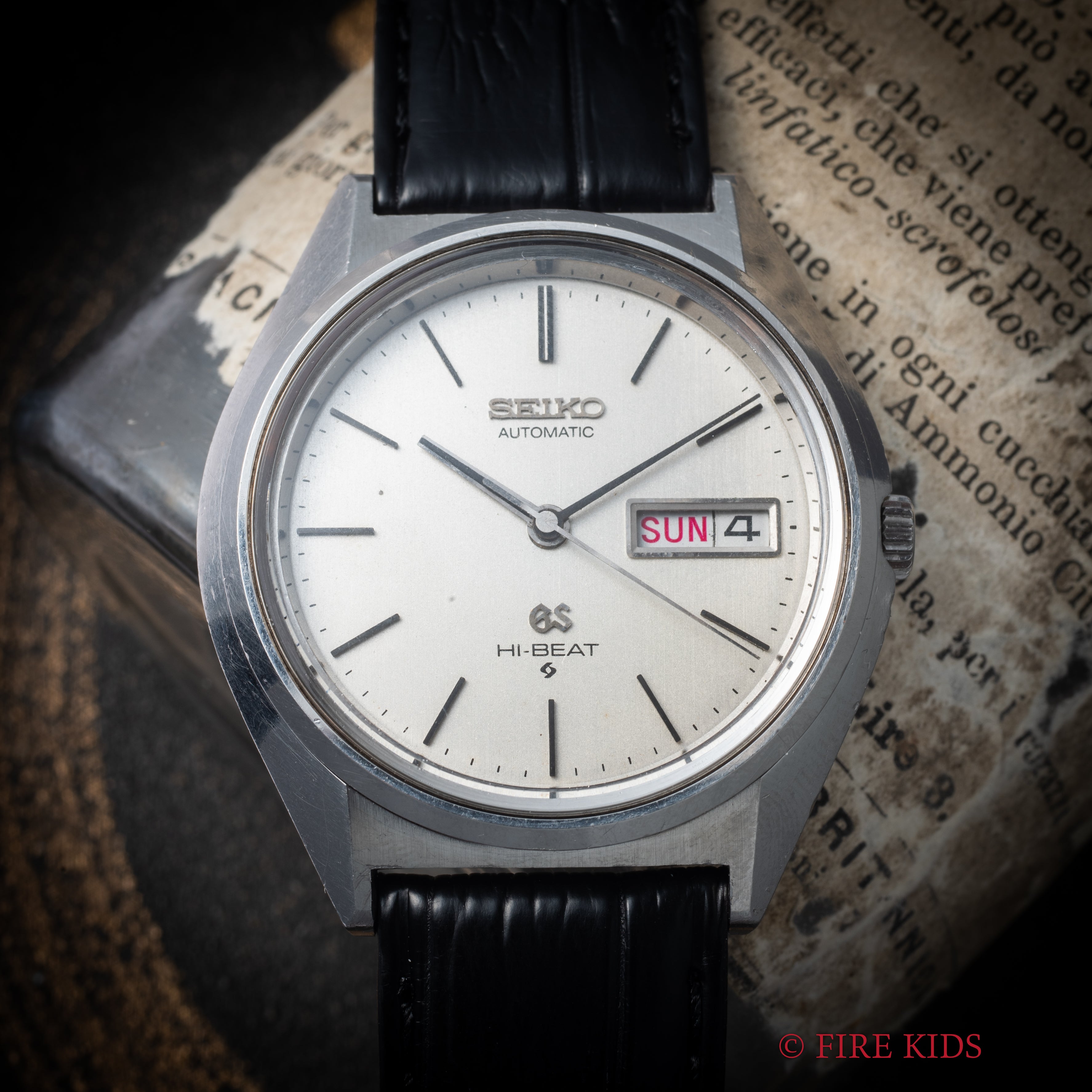 グランドセイコー 1973年製 Ref.5646-7011 56GS デイデイト ハイビート自動巻き シルバー ダイヤル