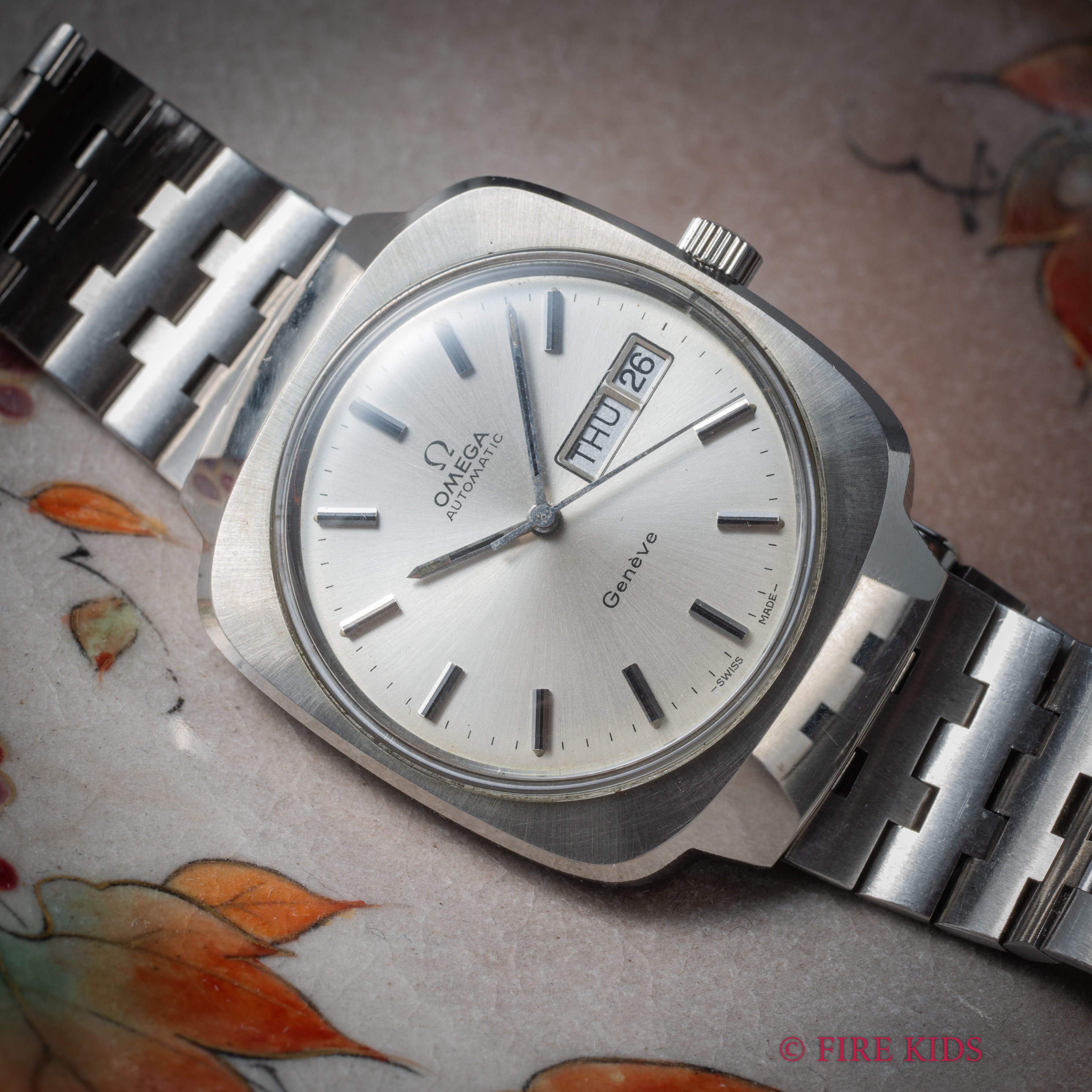 オメガ ジュネーブ 1973年製 Cal.1022 純正ブレス付き デイデイト 自動巻き