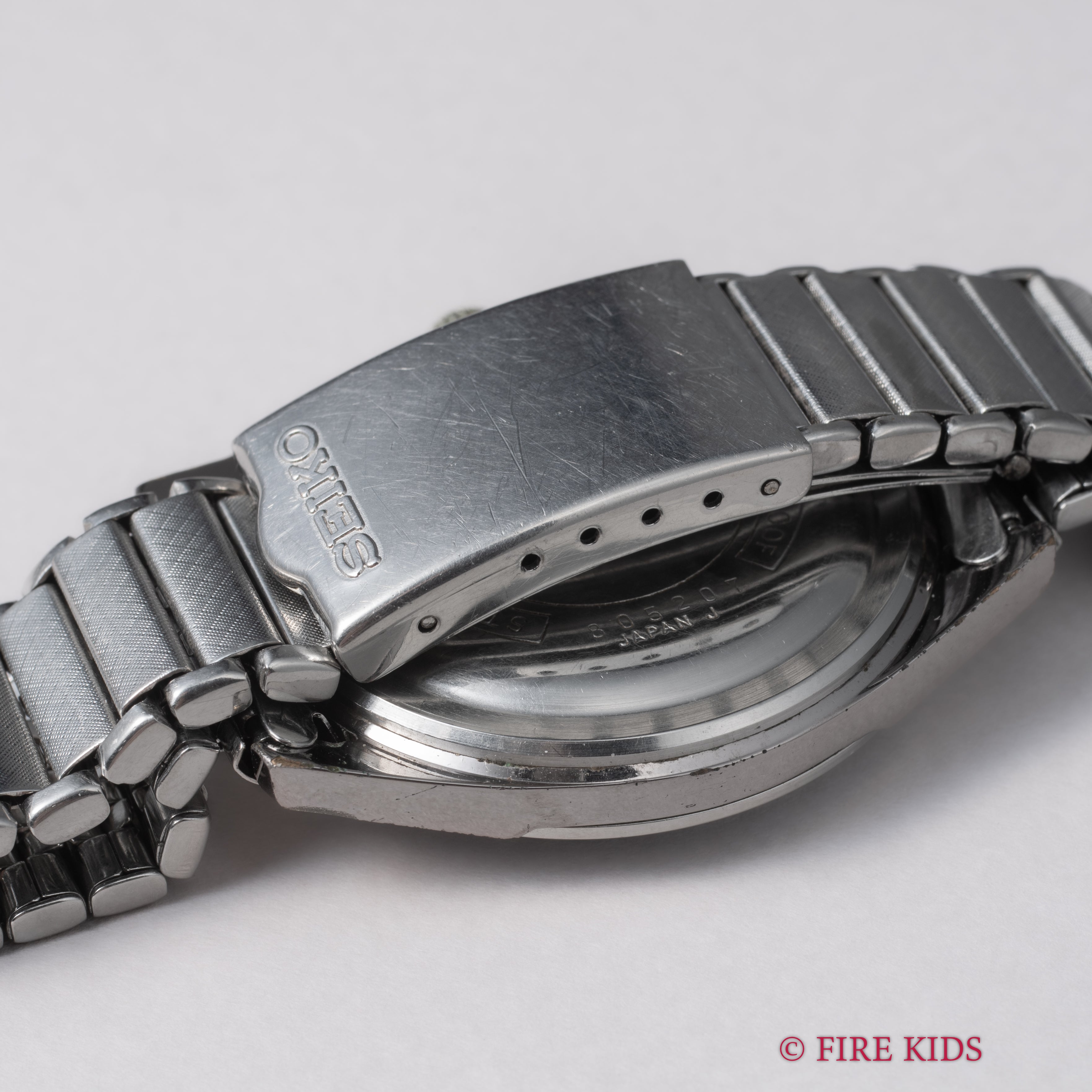 セイコー スポーツマン ブラックミラー文字盤 1968年製 Ref.6602-9982 手巻 純正ステンレスブレス