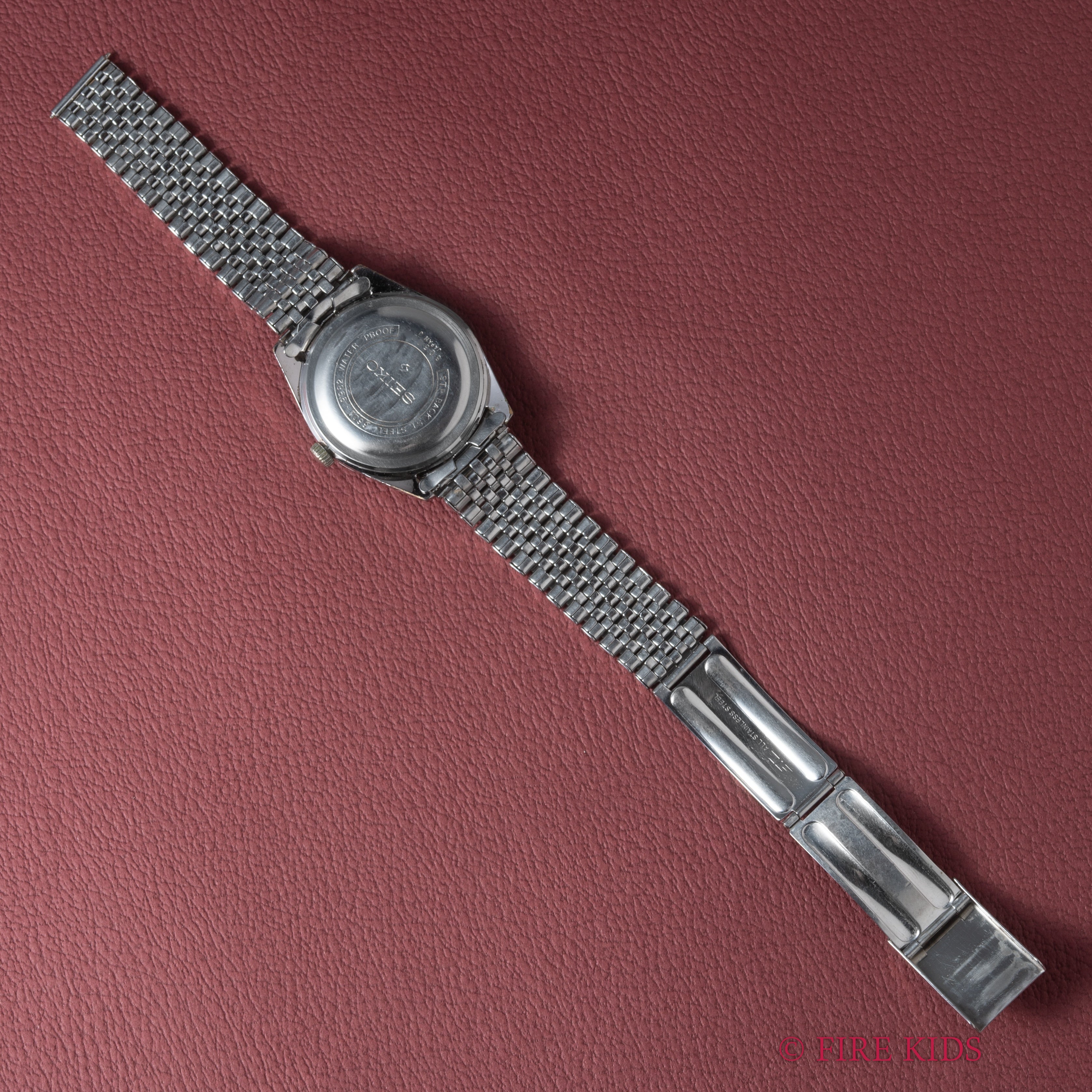 セイコー スポーツマン ブラックミラー文字盤 1968年製 Ref.6602-9982 手巻 純正ステンレスブレス