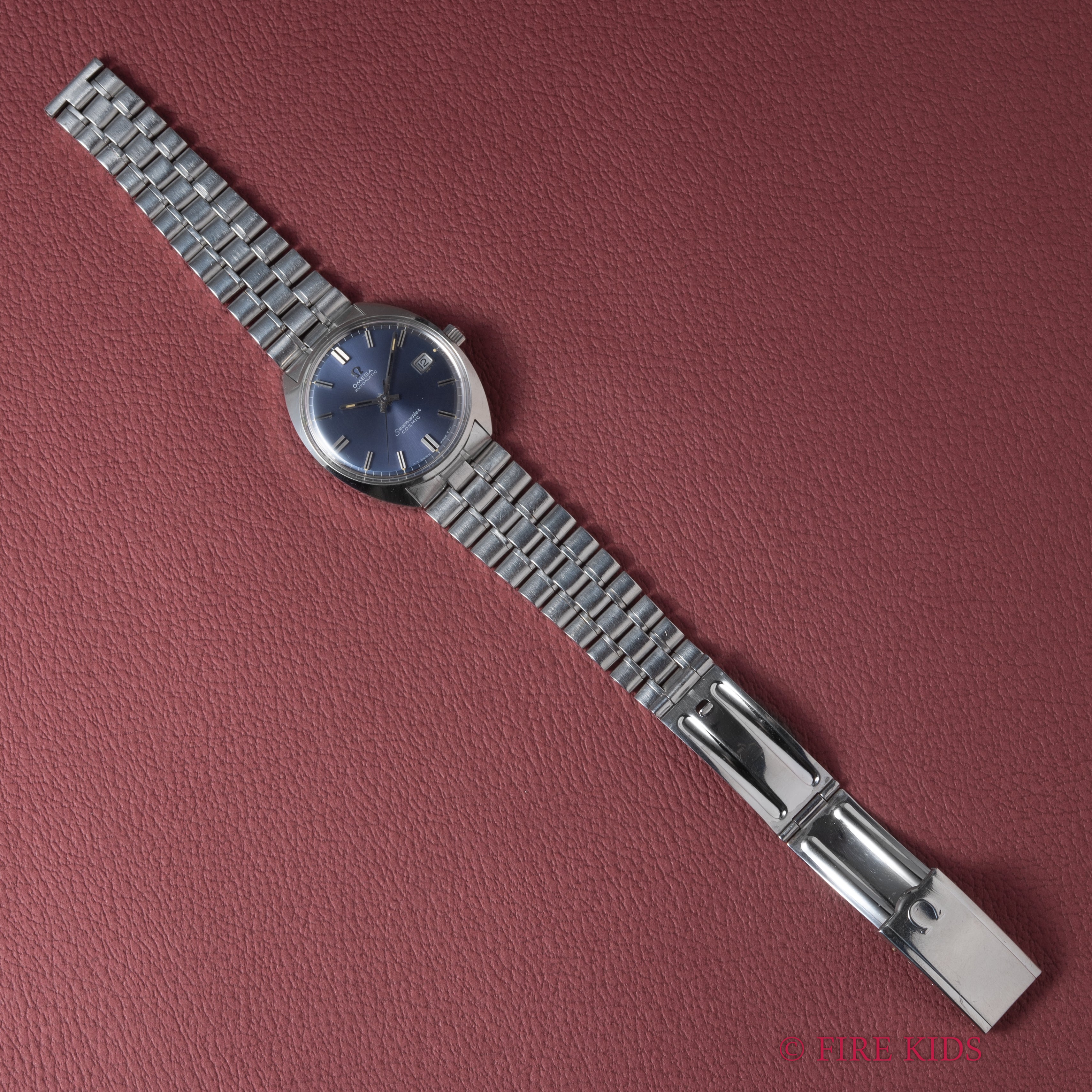 オメガ シーマスター コスミック ブルー 1968年製 純正ブレス付 自動巻き