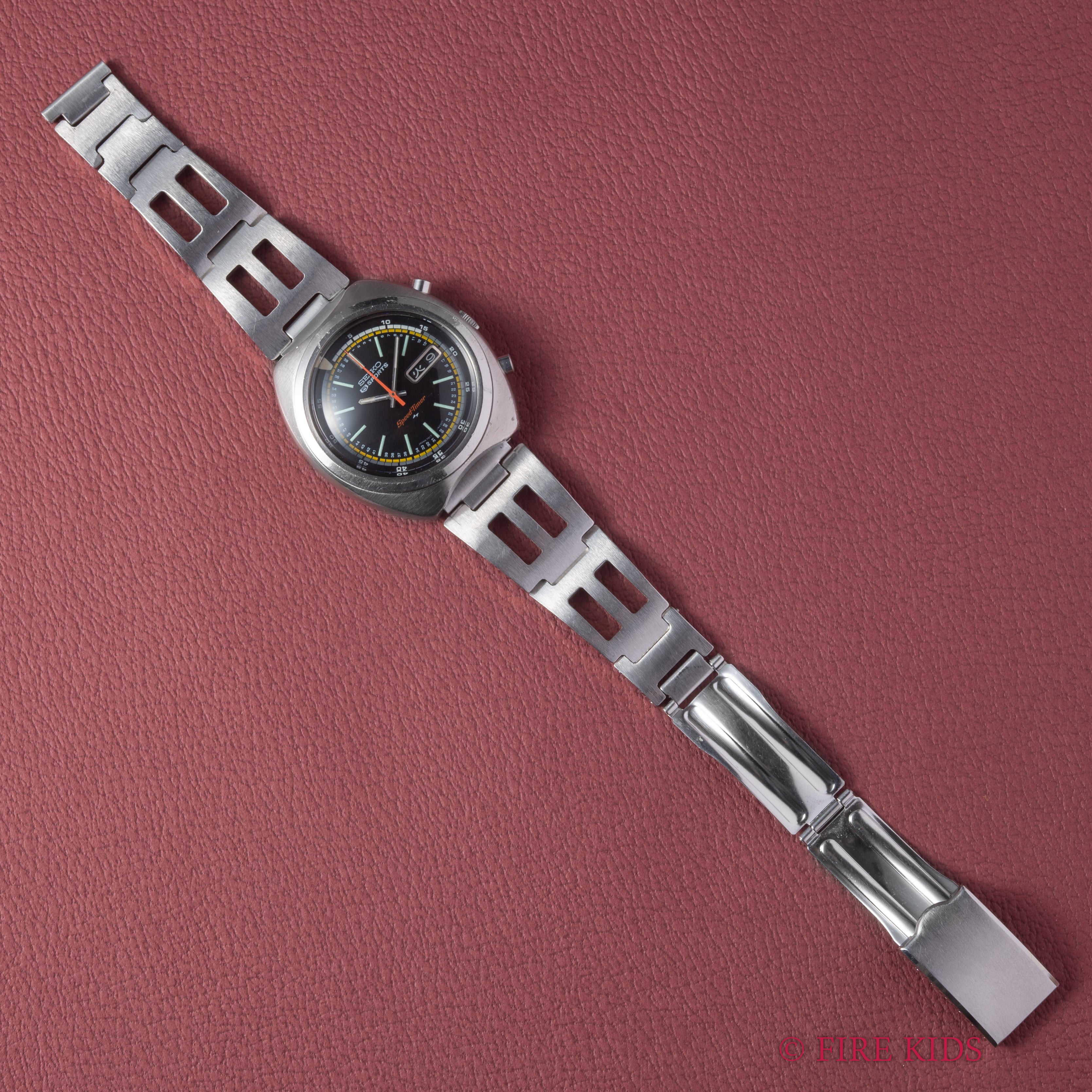 セイコー 5スポーツスピードタイマー 1971年製 Ref.7017‐6040 インナー回転ベゼル 自動巻クロノグラフ