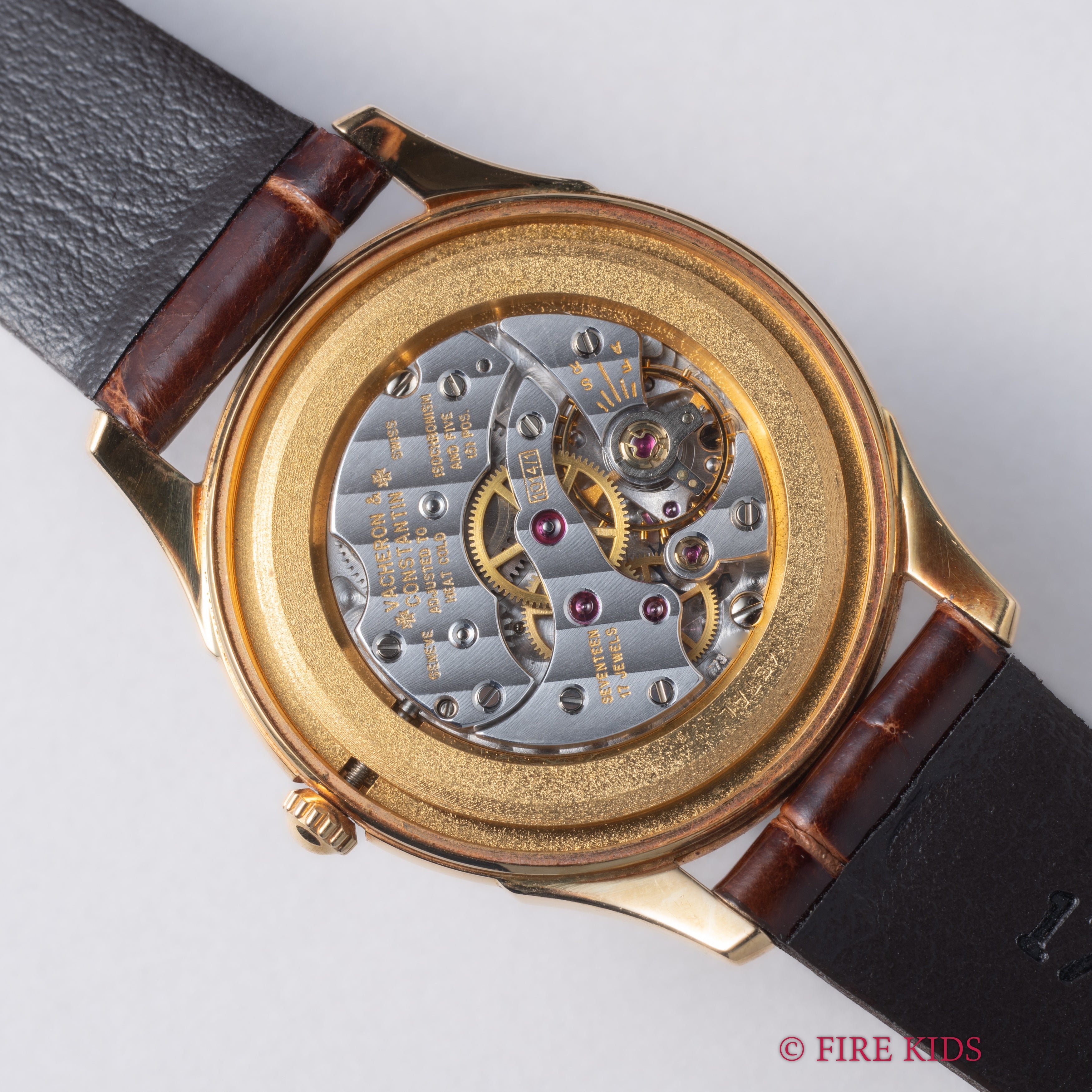 ヴァシュロン・コンスタンタン クラシックジュビリー 1990年代製 手巻き 18金無垢イエローゴールド 純正金無垢尾錠、純正革ベルト付き