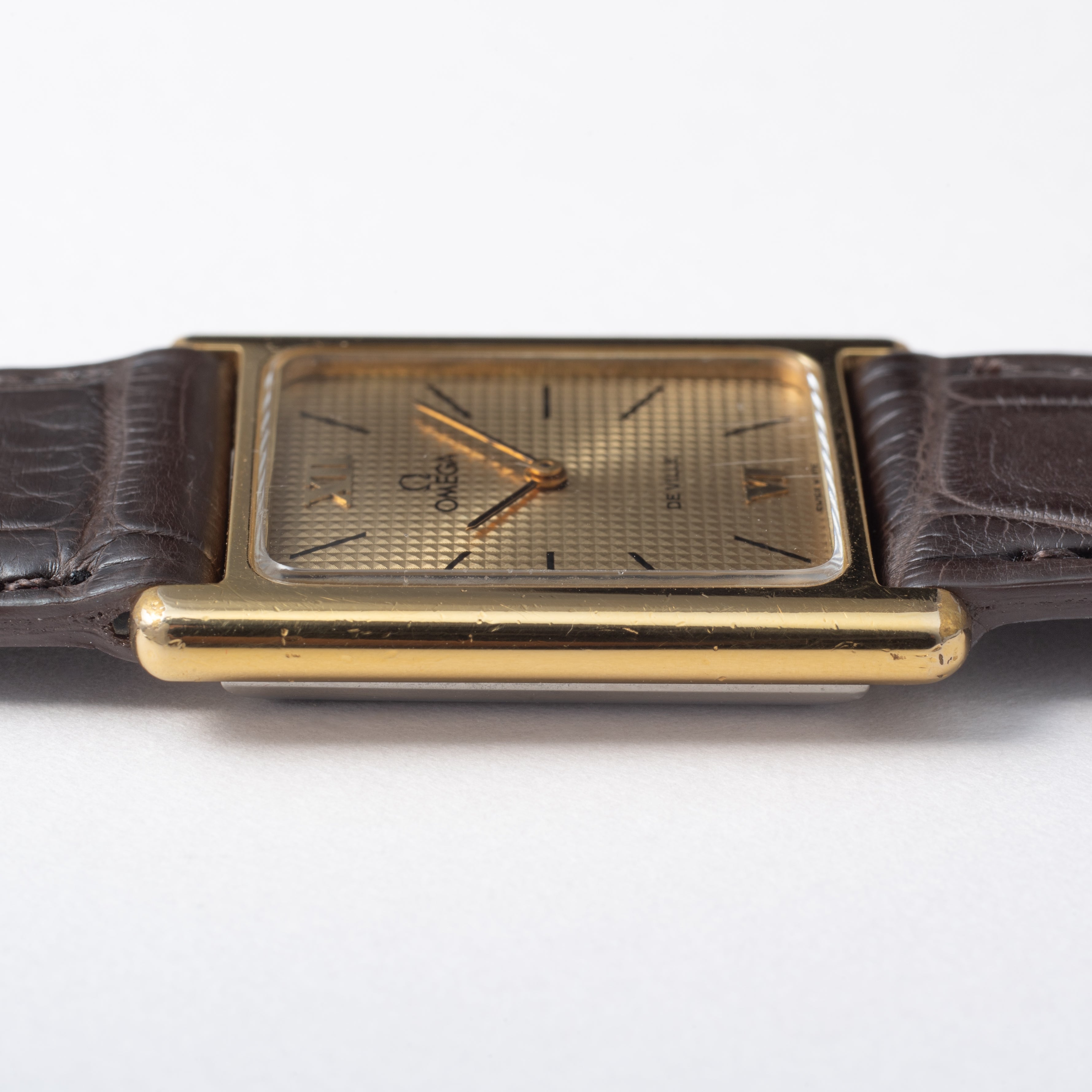 オメガ デ・ヴィル 1973年製 タンクウオッチ 手巻き 金張り Cal.625