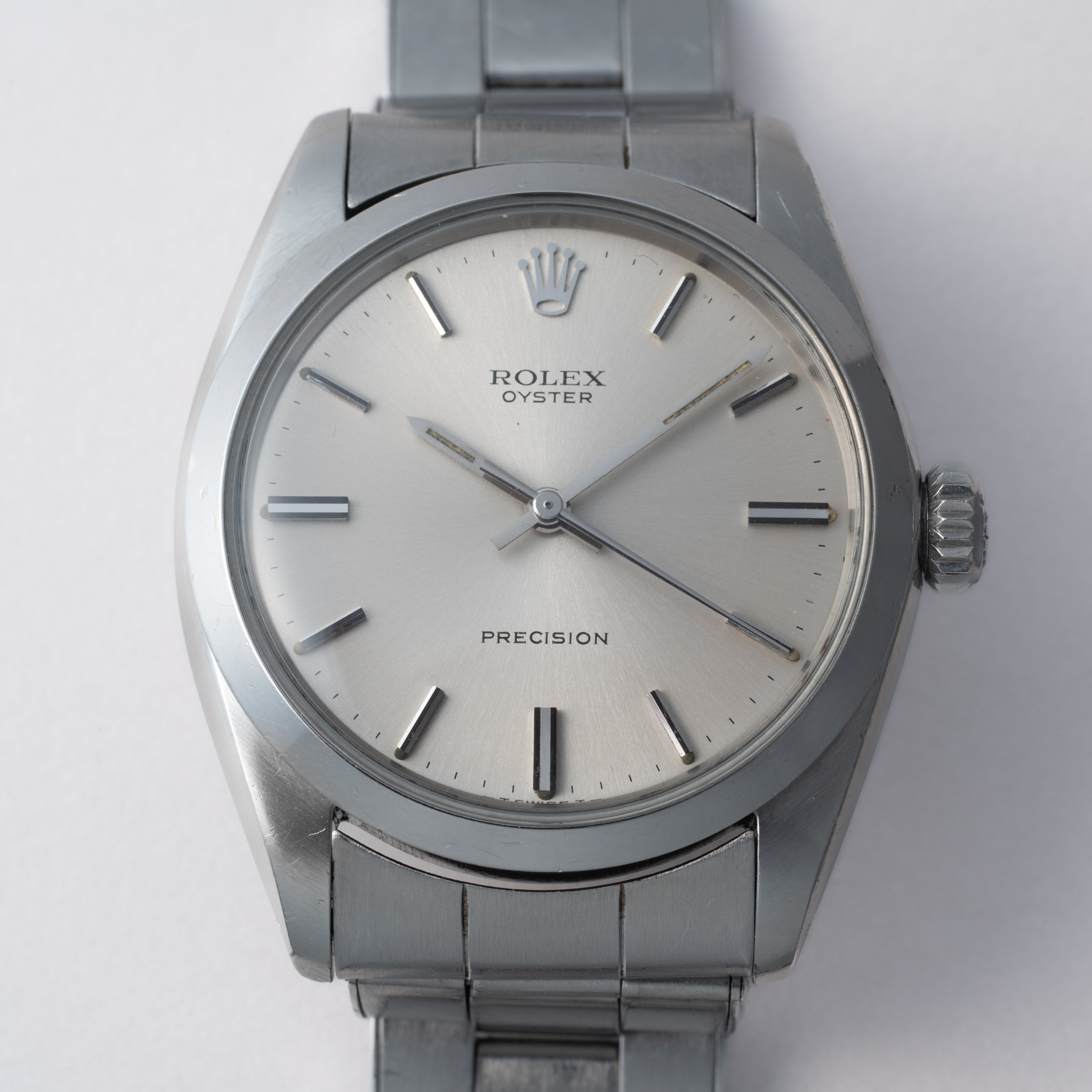 ロレックス オイスター 1966年製 プレシジョン 手巻き Ref.6426 シルバーダイヤル 純正リベットブレス
