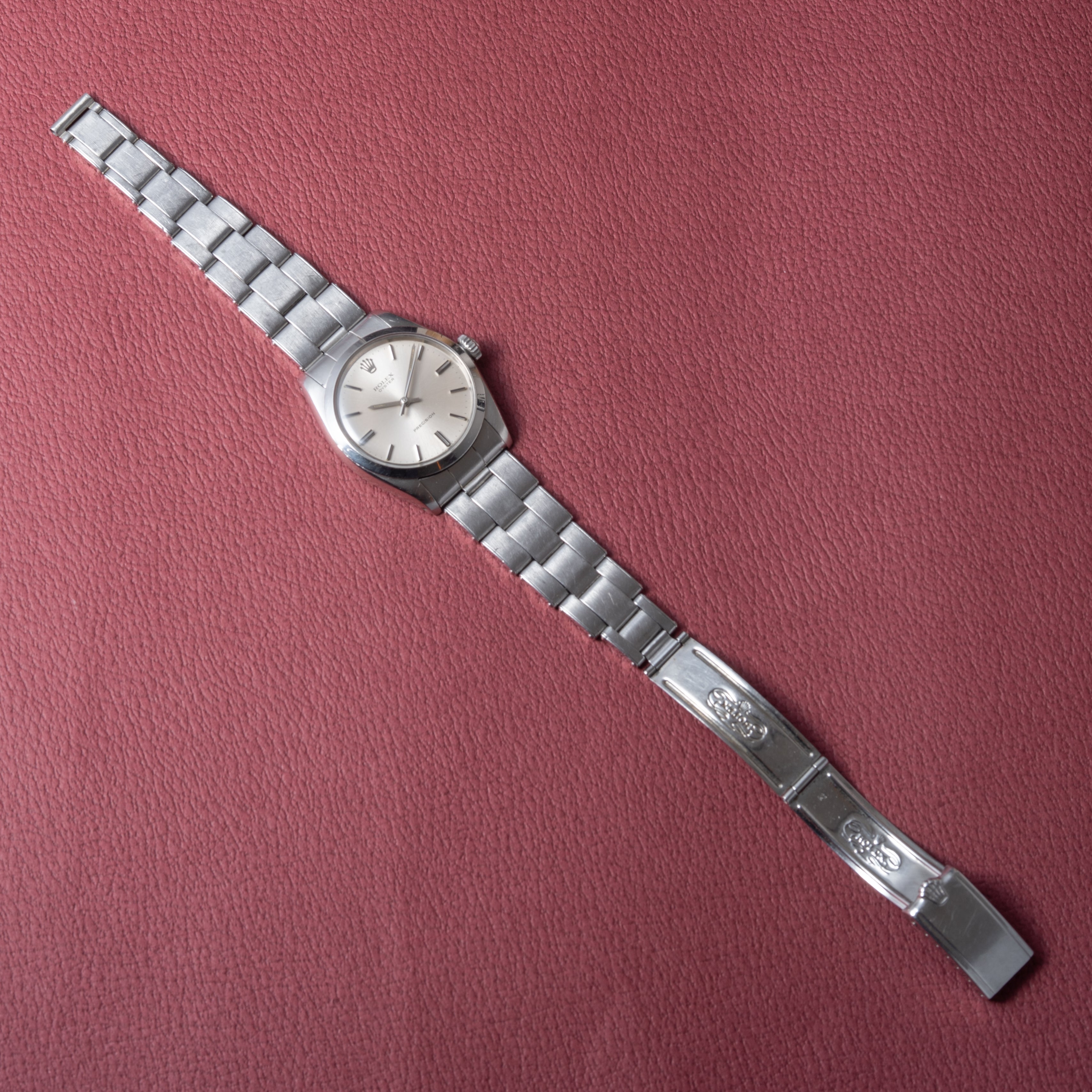 ロレックス オイスター 1966年製 プレシジョン 手巻き Ref.6426 シルバーダイヤル 純正リベットブレス