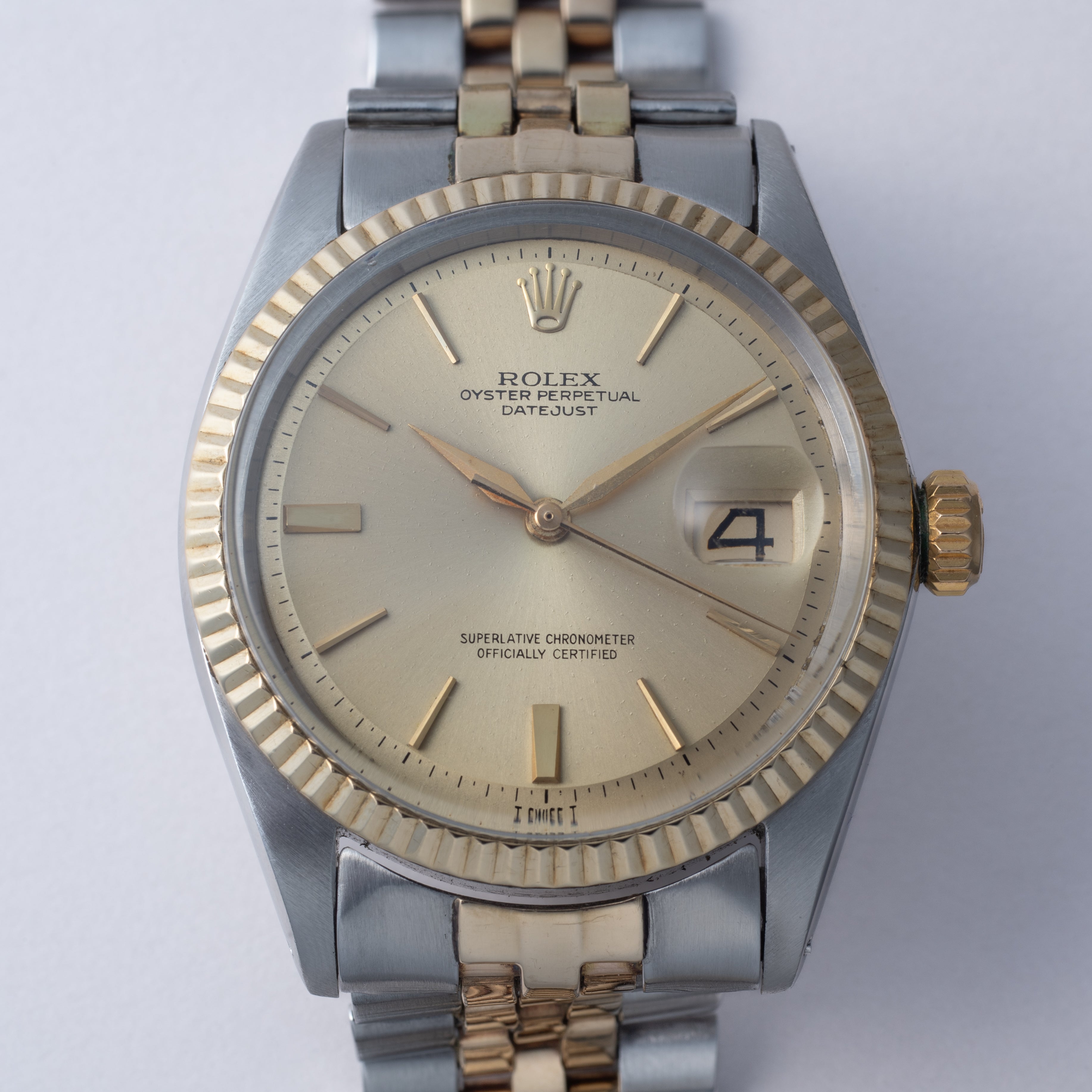 ロレックス デイトジャスト コンビ 1964年製 Ref.1601 アルファハンド 純正コンビジュビリーブレス