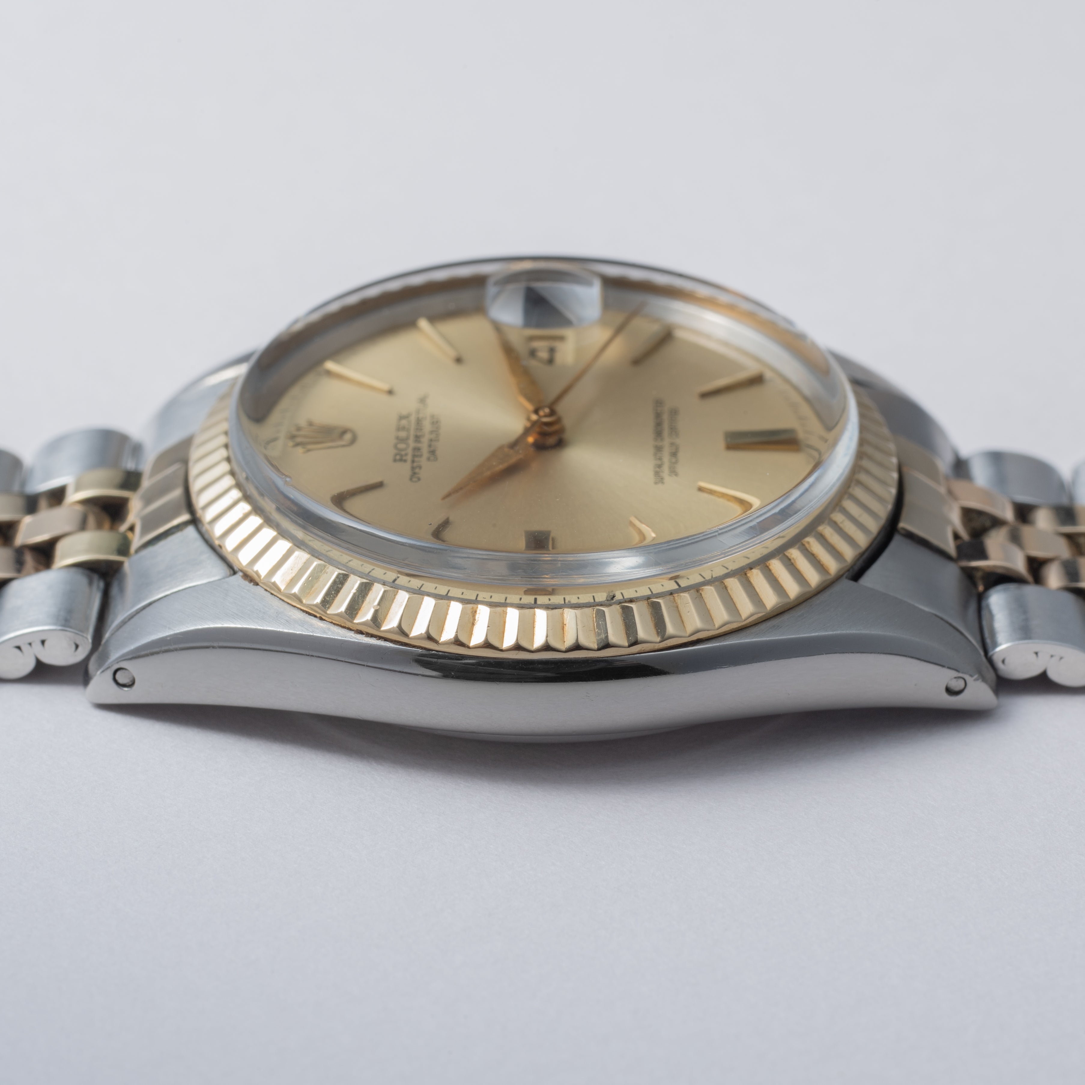 ロレックス デイトジャスト コンビ 1964年製 Ref.1601 アルファハンド 純正コンビジュビリーブレス