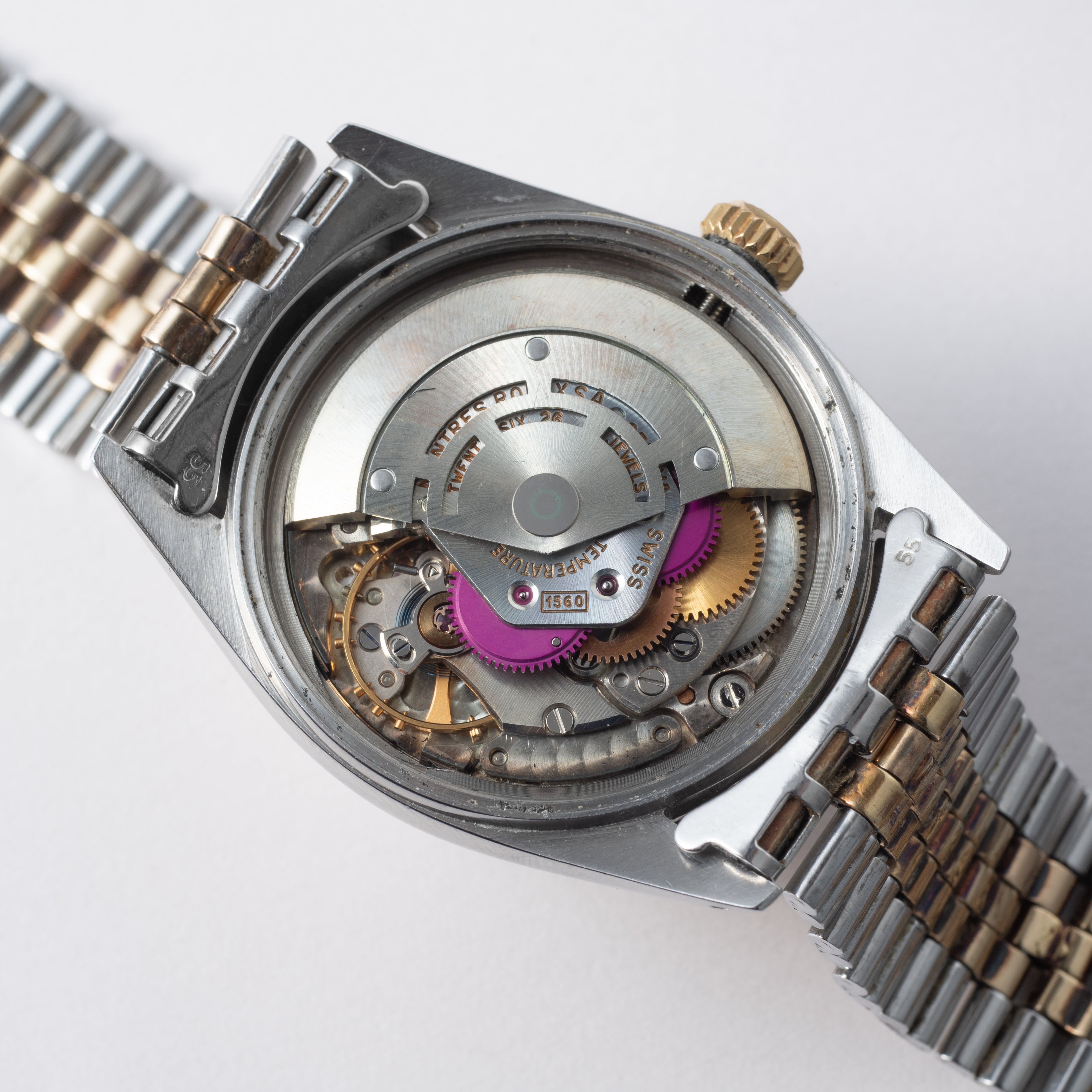 ロレックス デイトジャスト コンビ 1964年製 Ref.1601 アルファハンド 純正コンビジュビリーブレス
