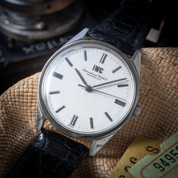 312) 稼働美品 IWC 手巻き ダブルロゴ 1969年製 日差4秒 メンズ