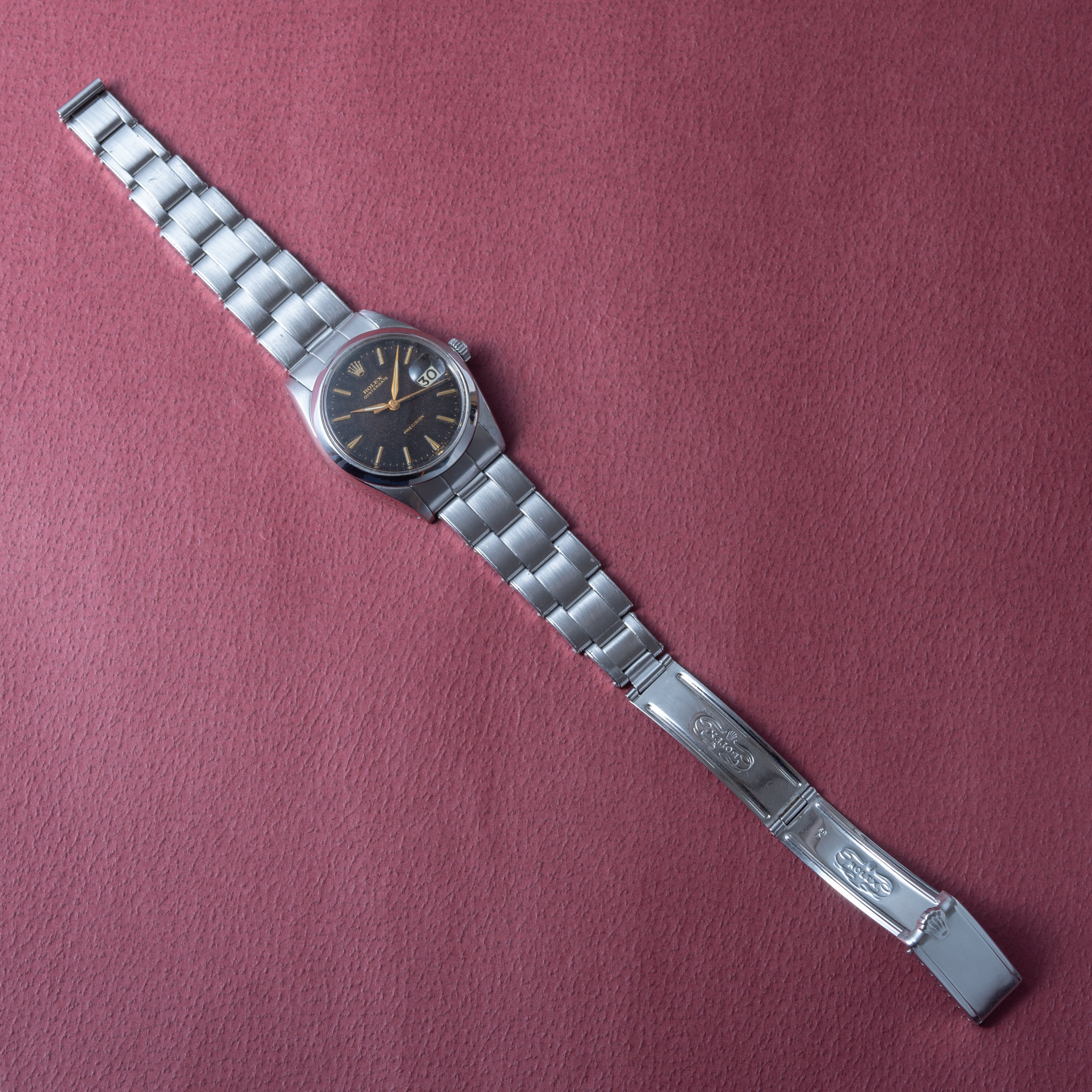 ロレックス オイスターデイト 1964年製 Ref.6694 ブラックダイヤル