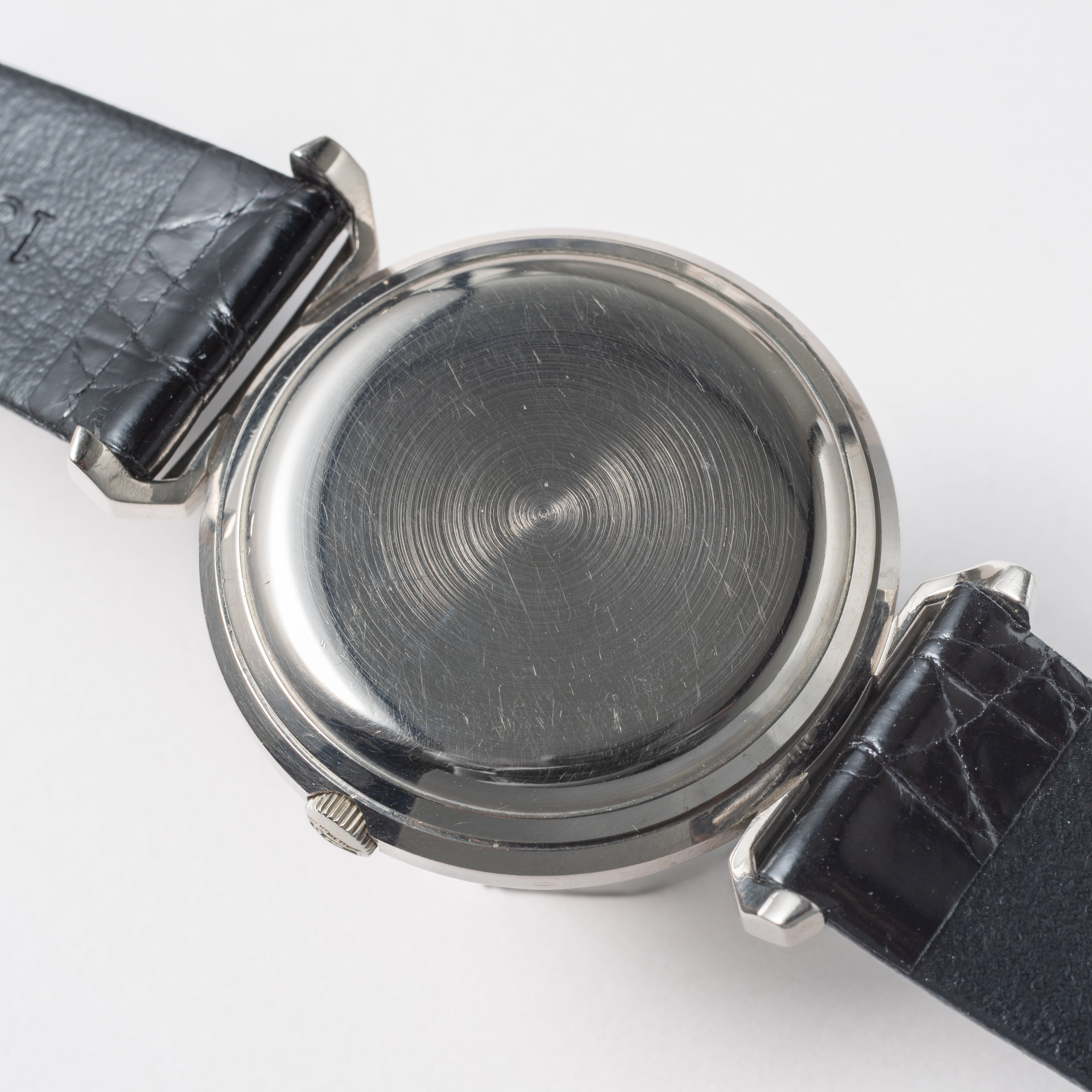 IWC デラックス 1963年製 18金無垢ホワイトゴールド 寄り目 ペラトン式自動巻きCal.8531 お魚リューズ
