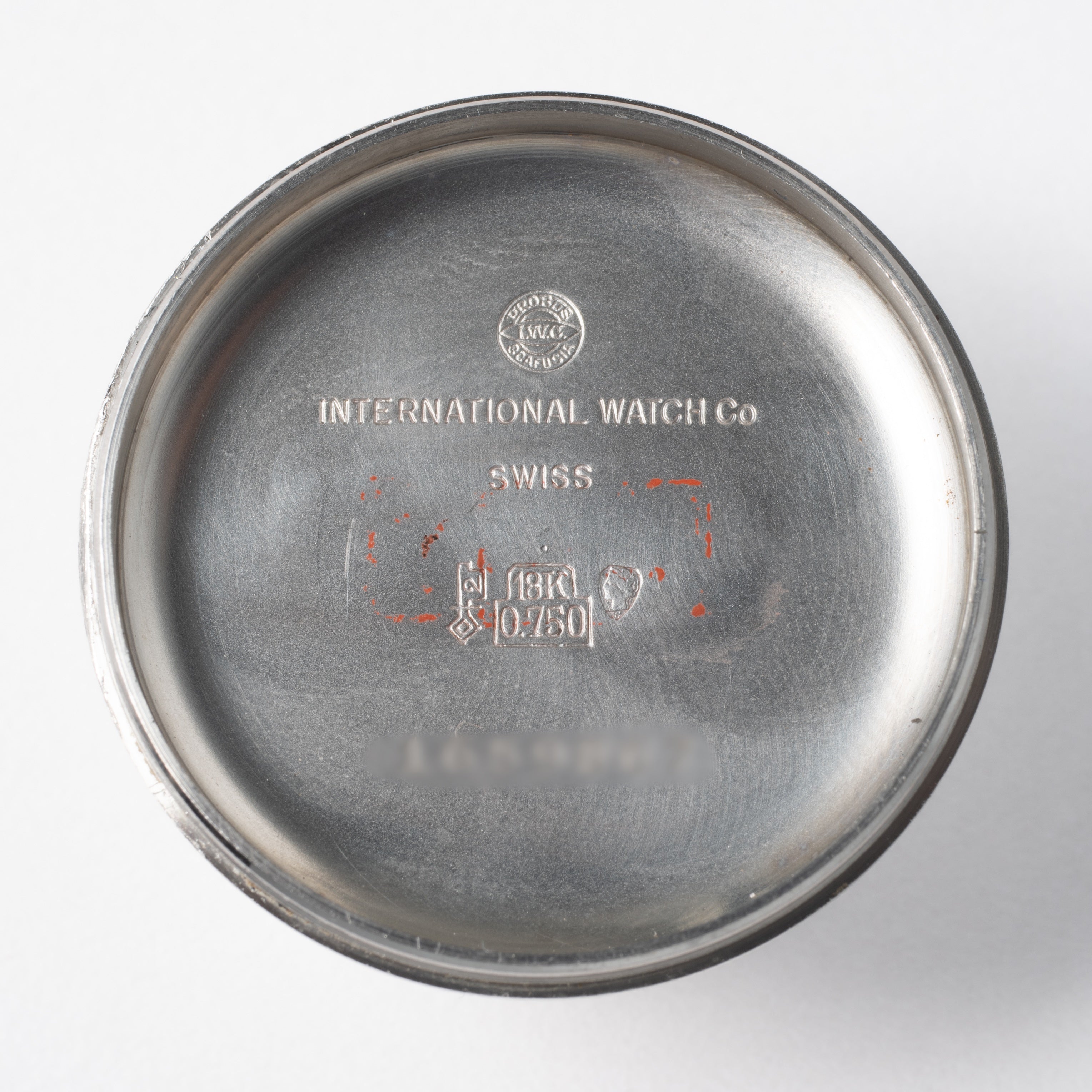 IWC デラックス 1963年製 18金無垢ホワイトゴールド 寄り目 ペラトン式