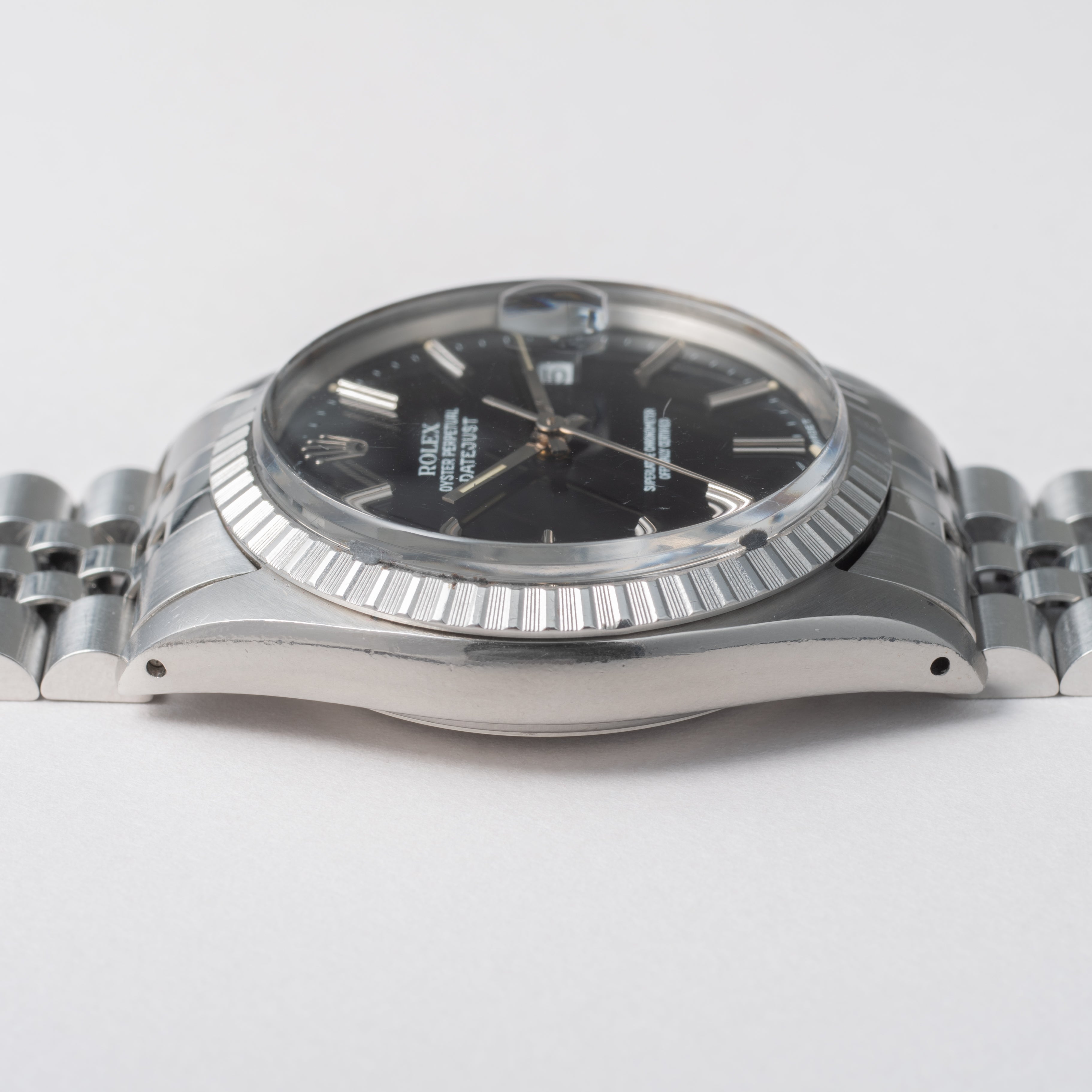 ROLEX Datejust ブラックダイヤル　 正規店OH済 ロレックス/デイトジャスト/マットブラックダイヤル/クロノ