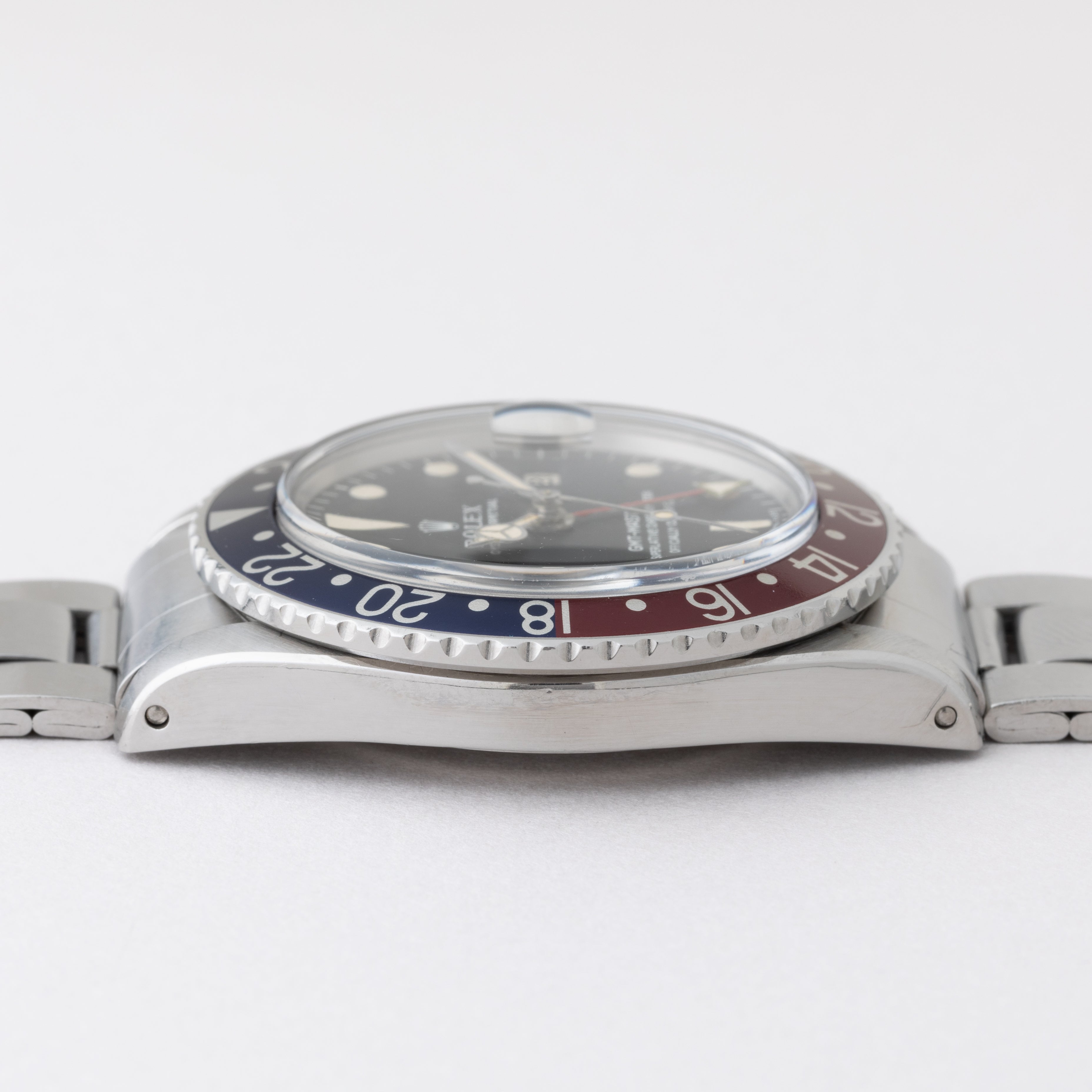ROLEX GMTマスター　純正ベゼル ペプシベゼル貴重品 ロレックス GMTマスター Ref-1675 Long-E Fuchsia Bezel（RS-228