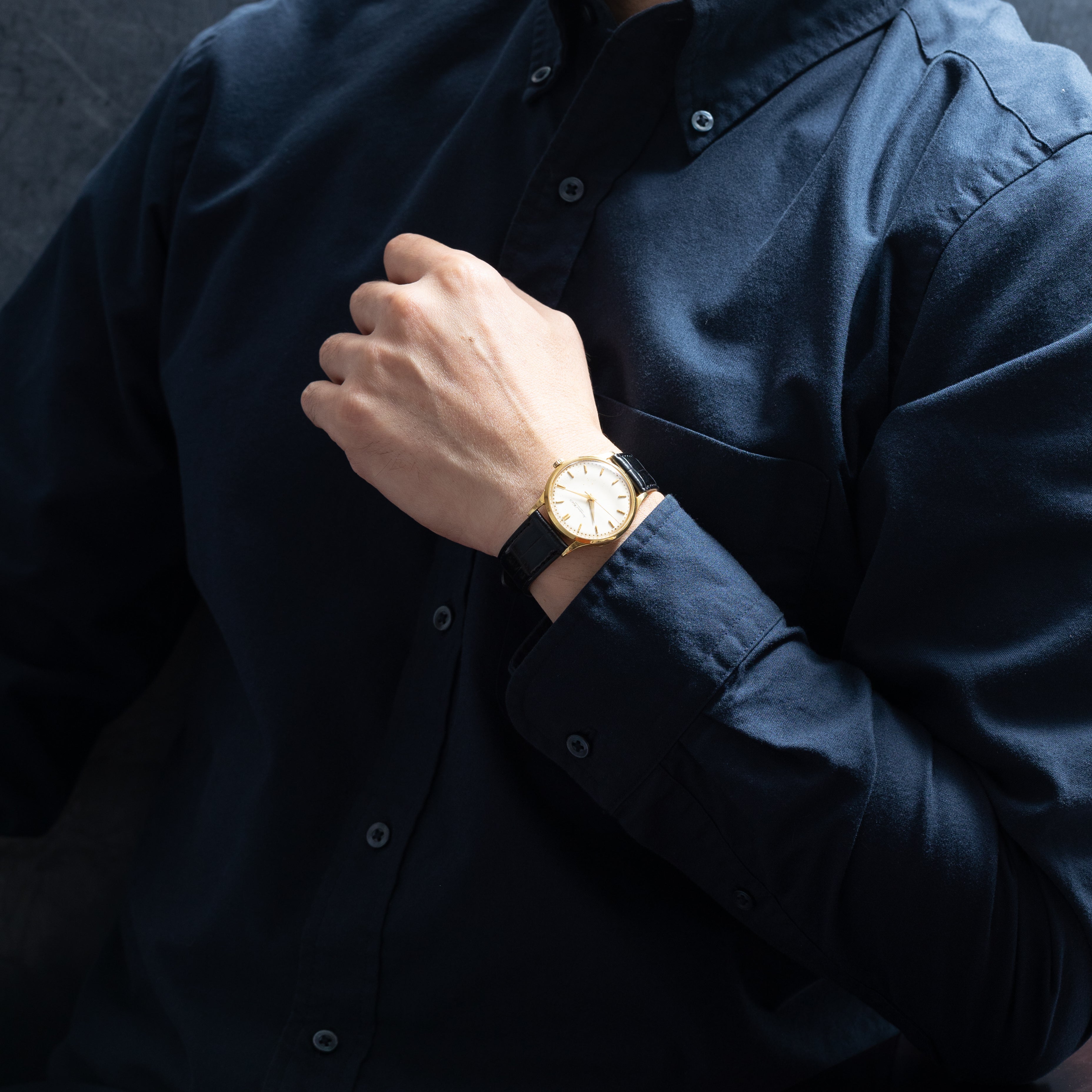 313) 稼働美品 IWC 手巻き 18金無垢 1956年製 メンズの通販 by