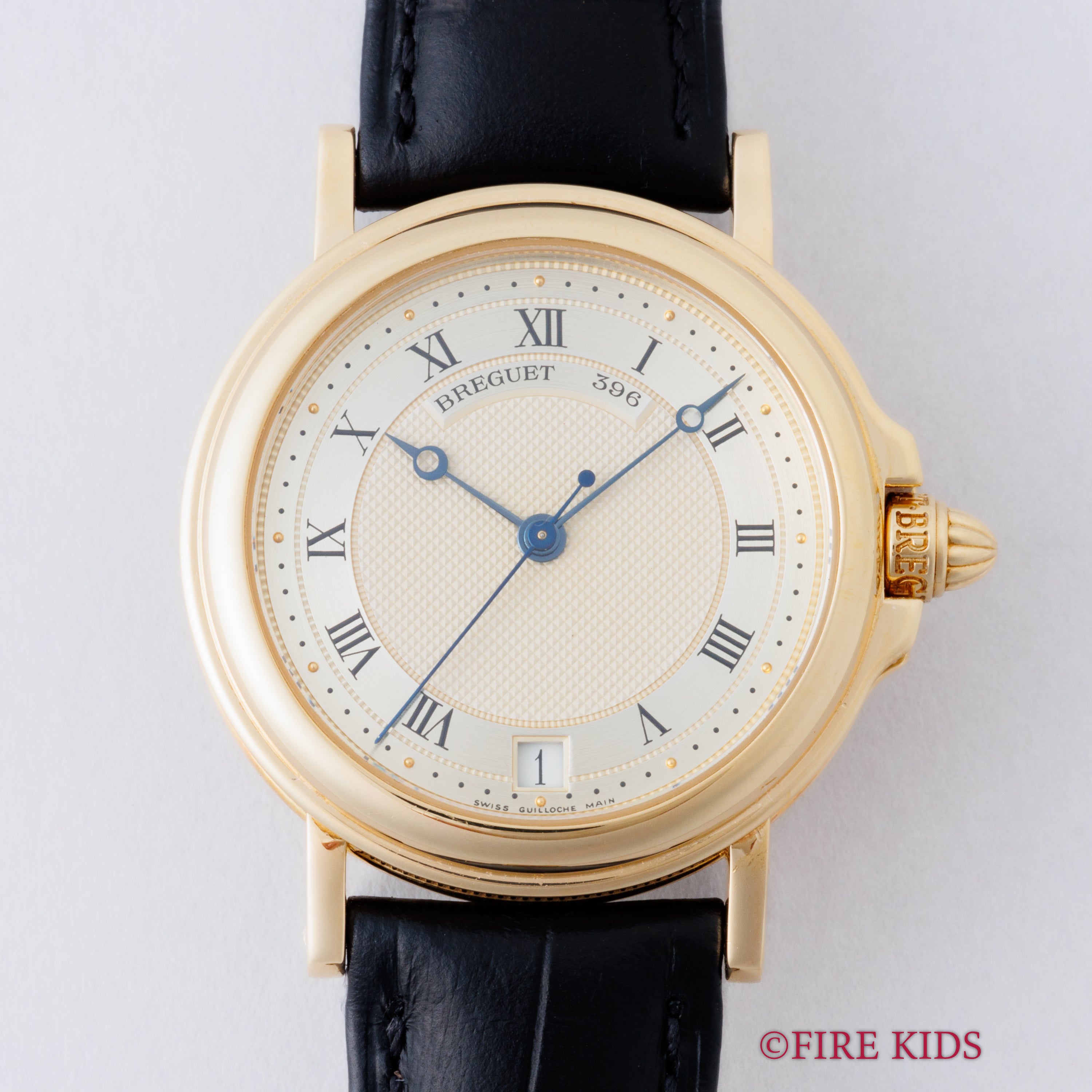 ブレゲ 18金無垢マリーン 1990年代製 Ref.3400BA/12/996 自動巻 純正金無垢Dバックル