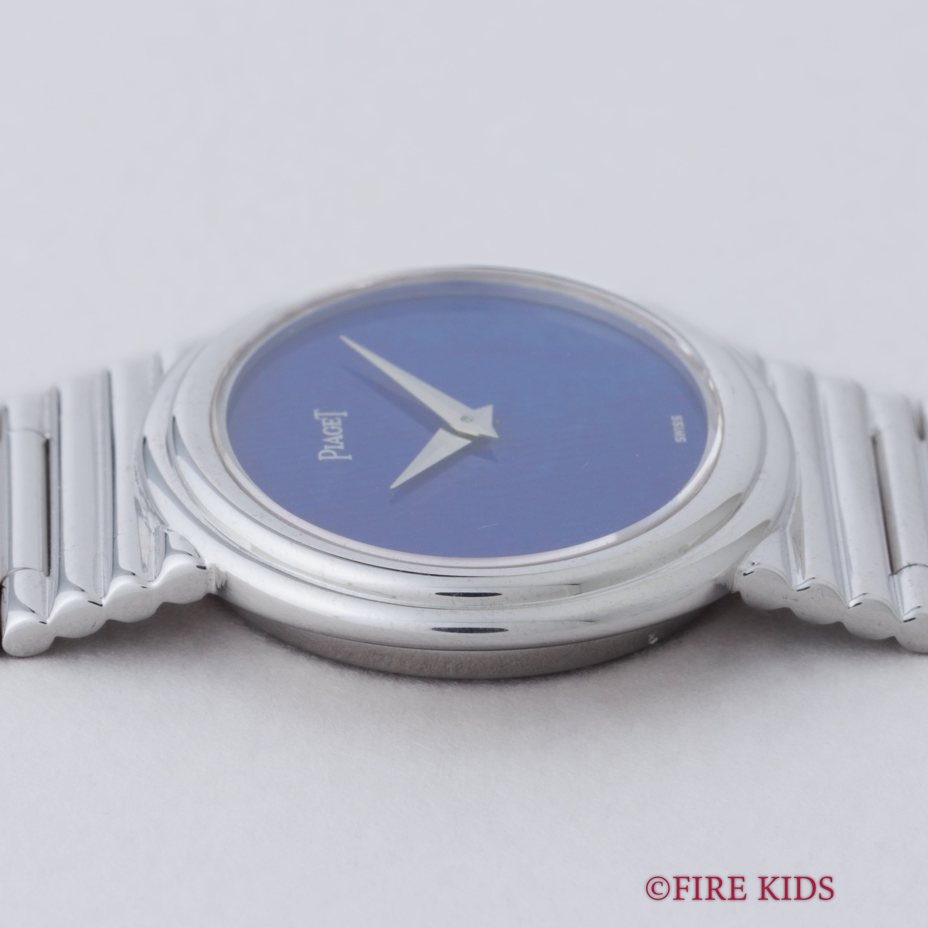 ピアジェ 1980年代製 ラピスラズリダイヤル 18金ホワイトゴールド 純正ブレス