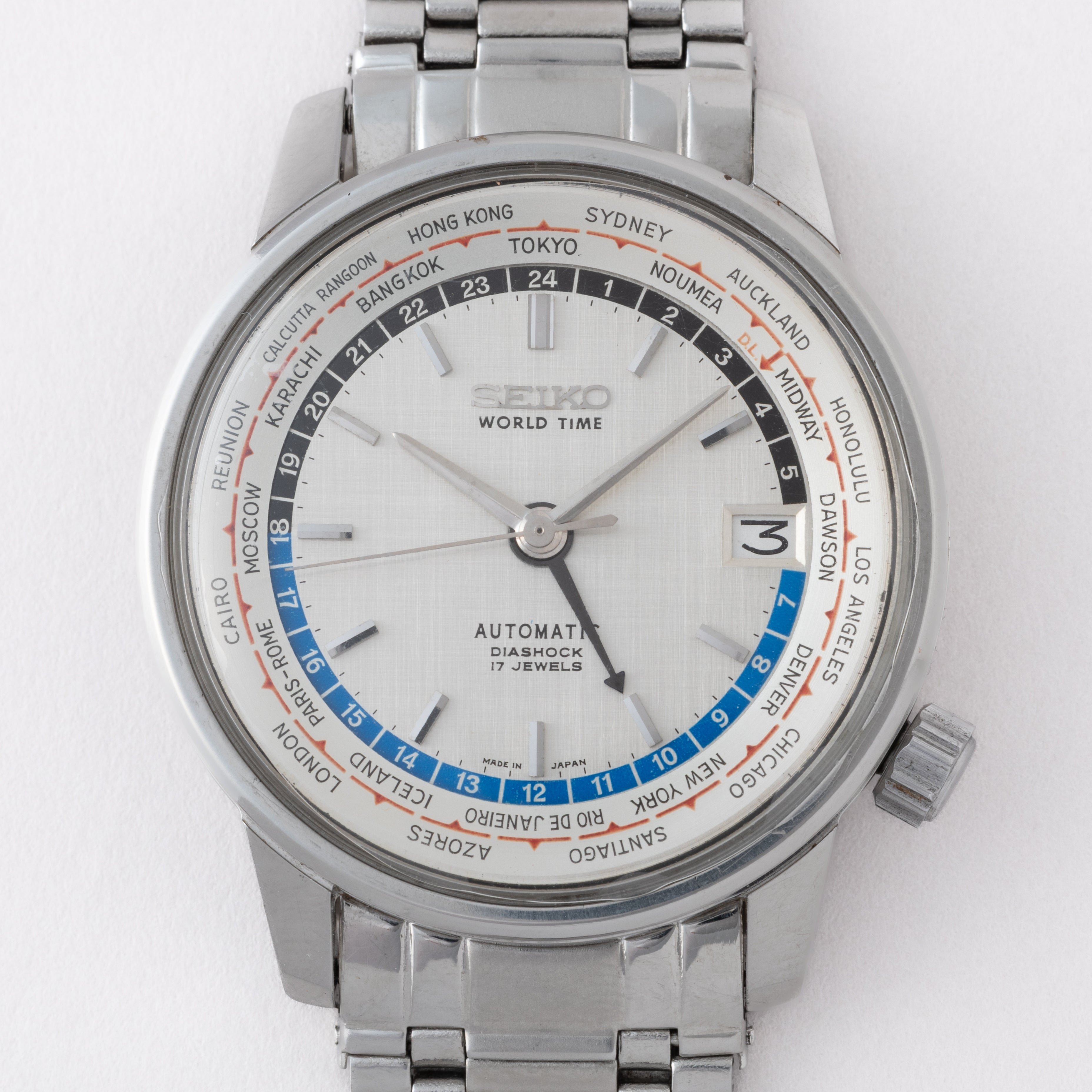 セイコー ワールドタイム 1964年製 聖火マーク オートマチック Ref.6217-7000 オリジナルブレス