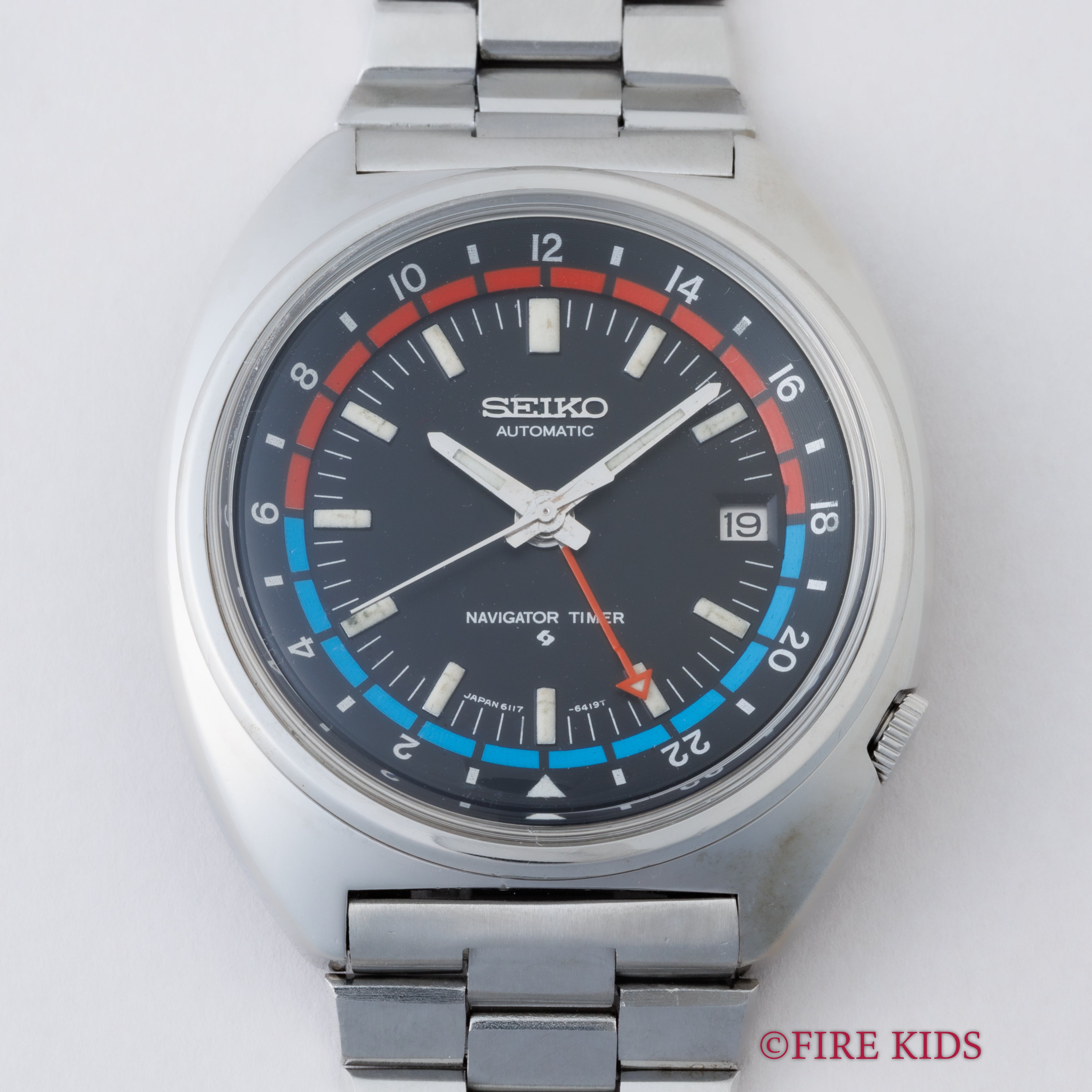 セイコー ナビゲータータイマー 自動巻き 1975年製 Ref.6117-6410 純正
