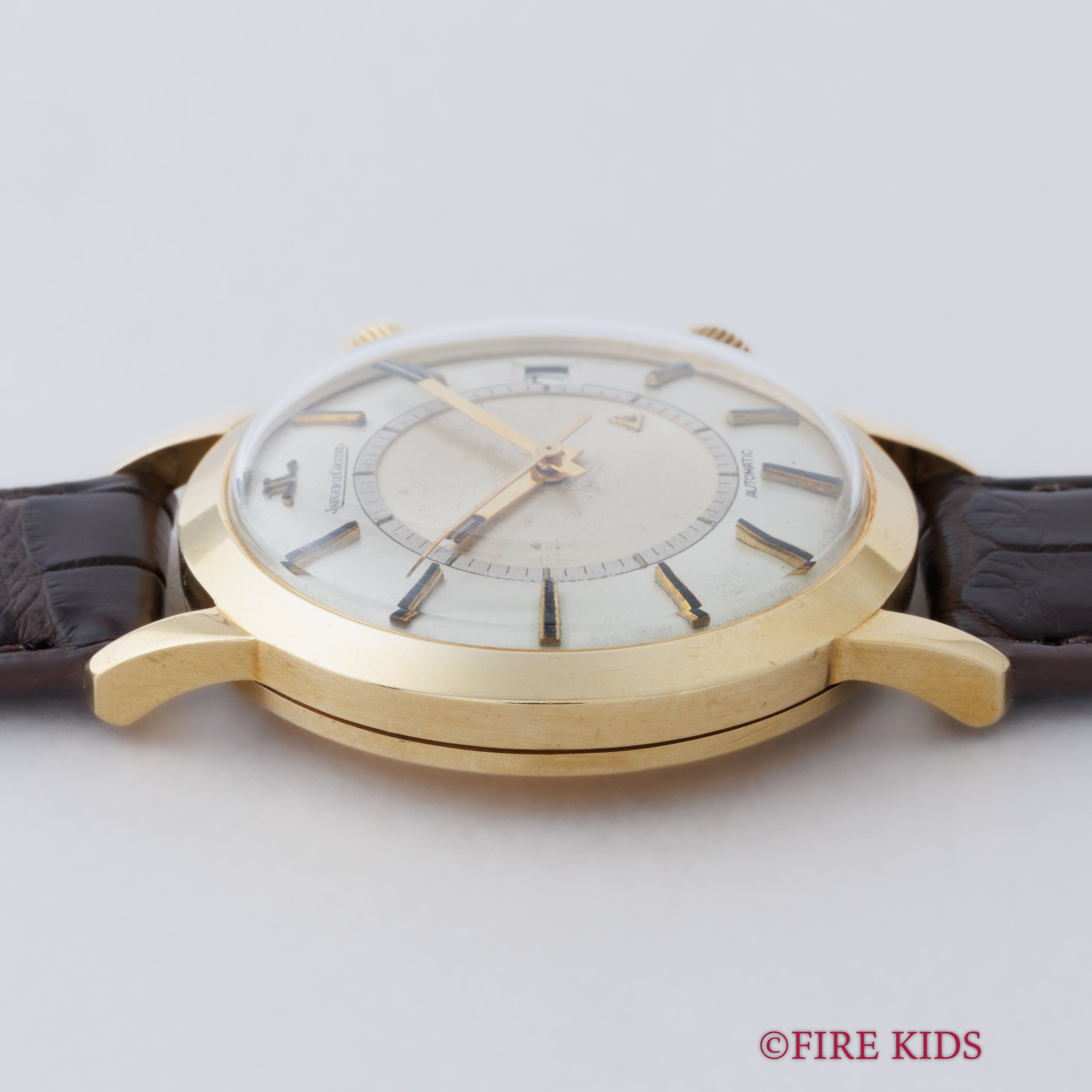 ジャガー・ルクルト 18金無垢イエローゴールド メモボックス  1960年代製 バンパー式オートマチック